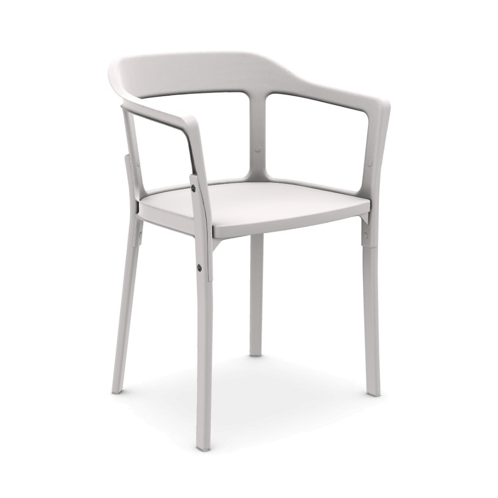 STEELWOOD chair white beech wood
