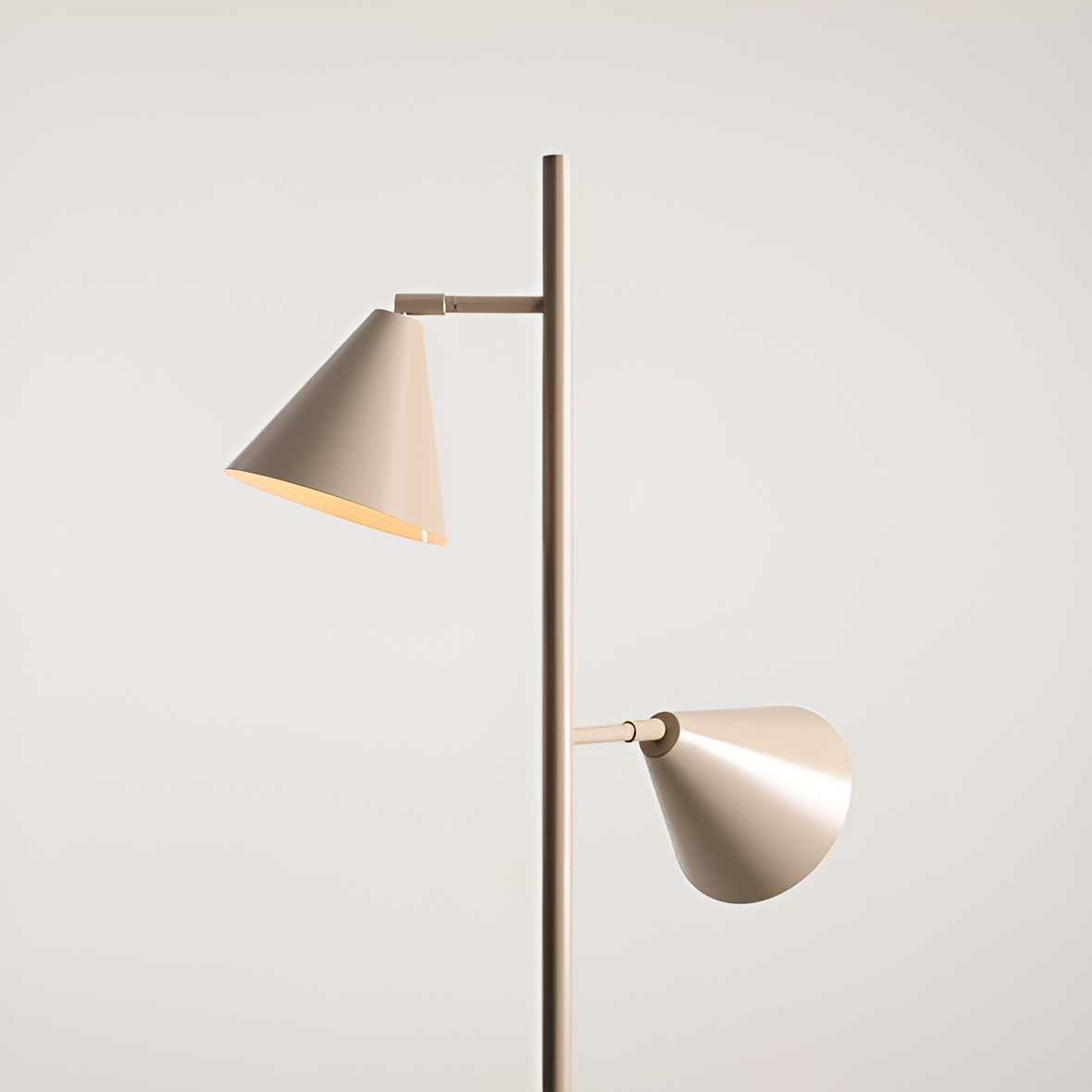 Stehleuchte FORM DUO beige