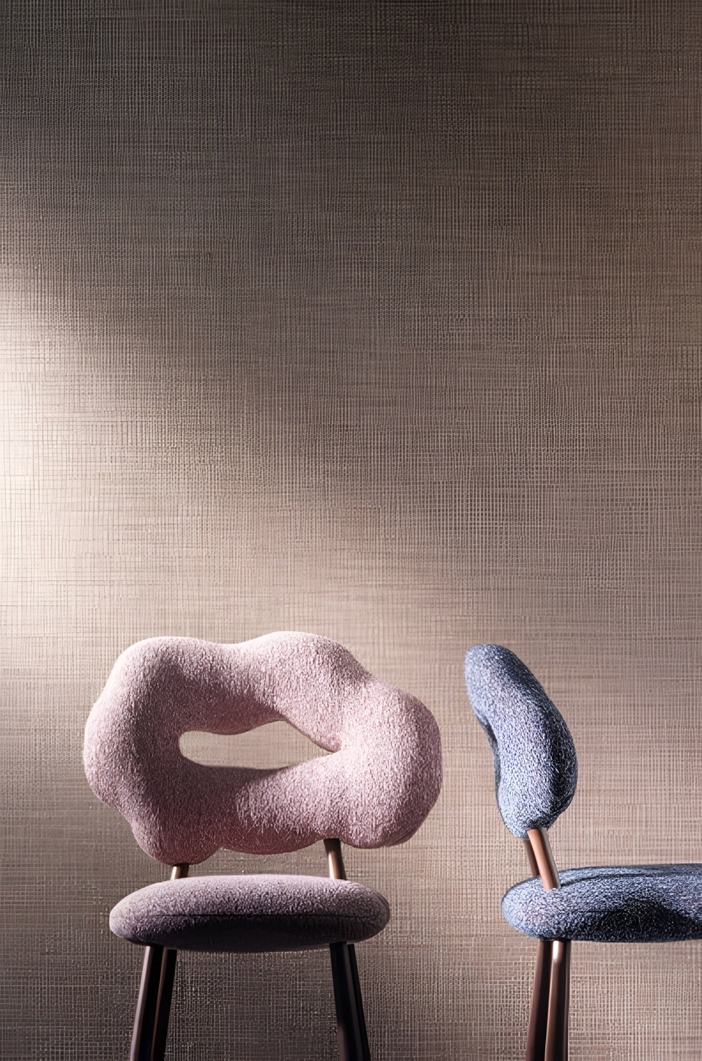 Textile structural wallpaper ALSEK - ECRU ecru