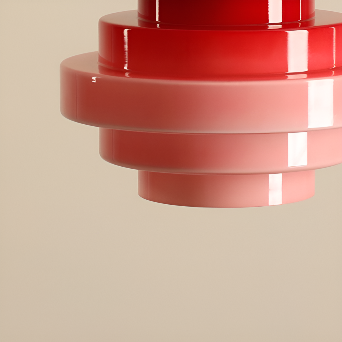 Burgundy filo hanging lamp
