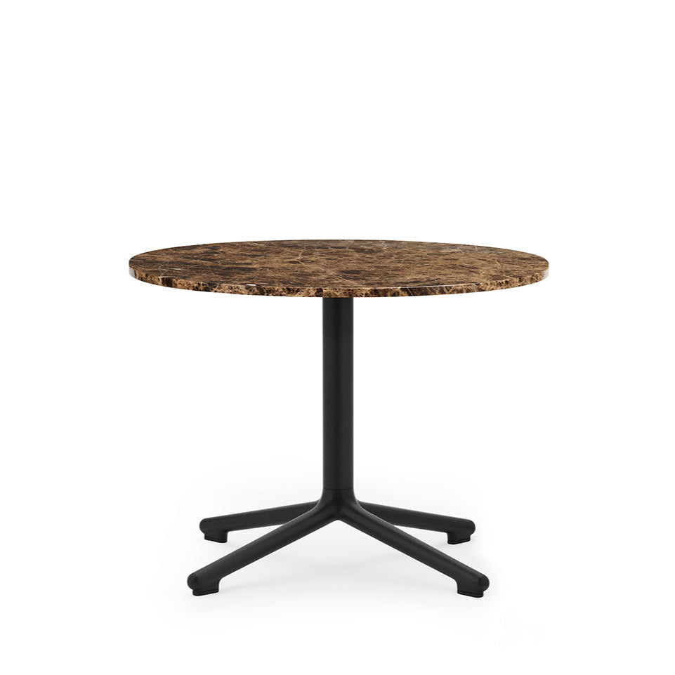 Coffee table Lunar Marble Coffee Top with a black base