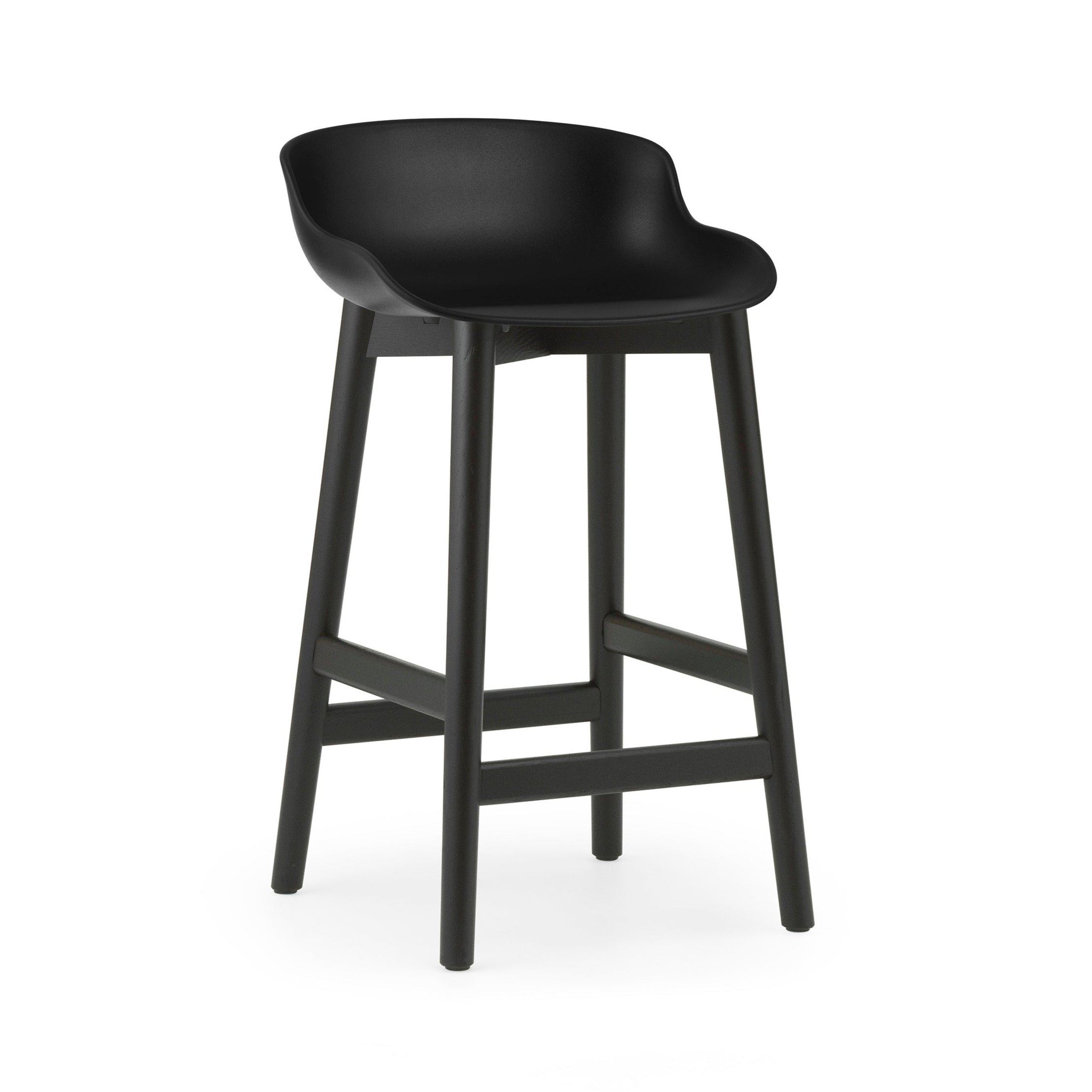 Hyg Black Bar Chair with a black oak base