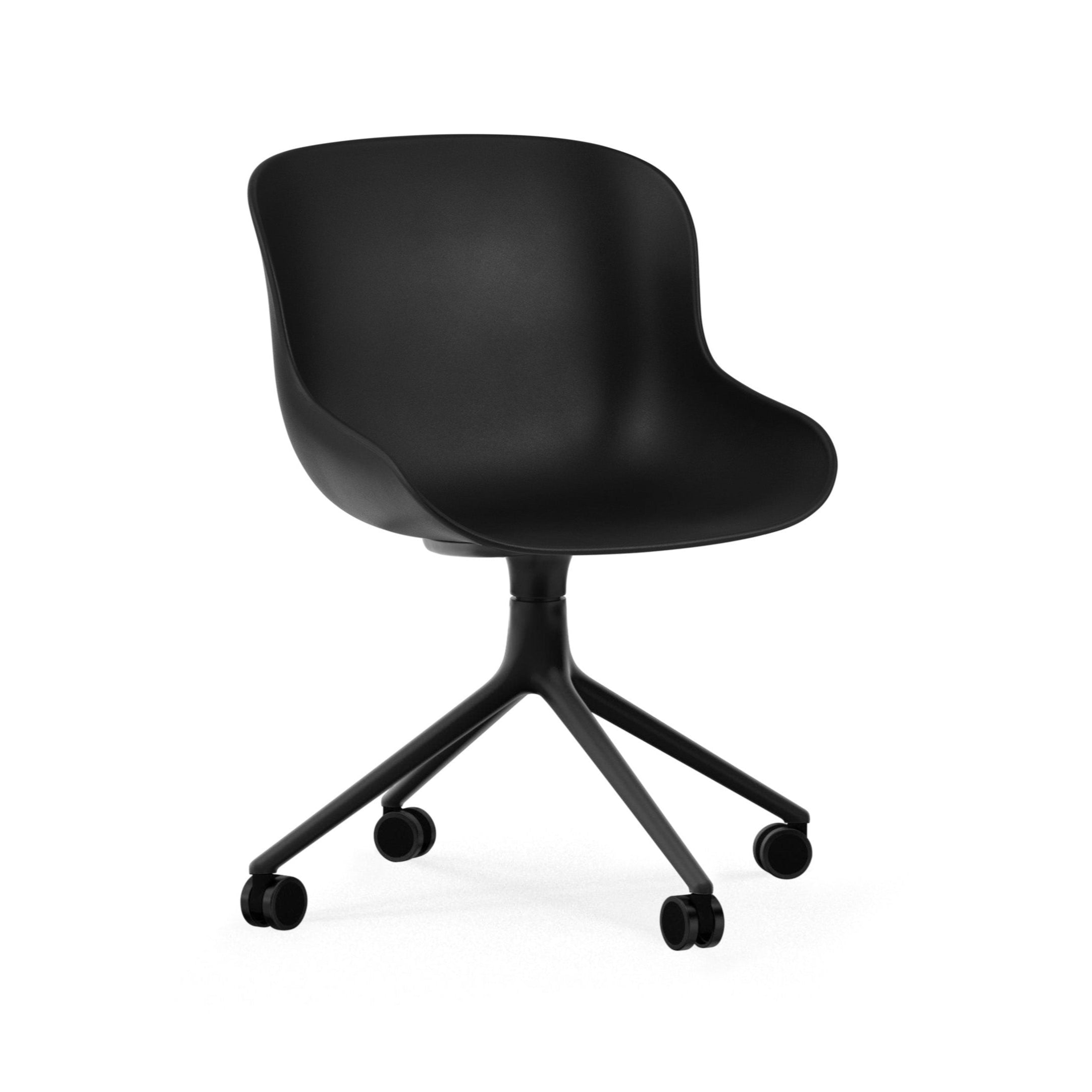 Hyg 4W Bürostuhl schwarz mit schwarzer Basis