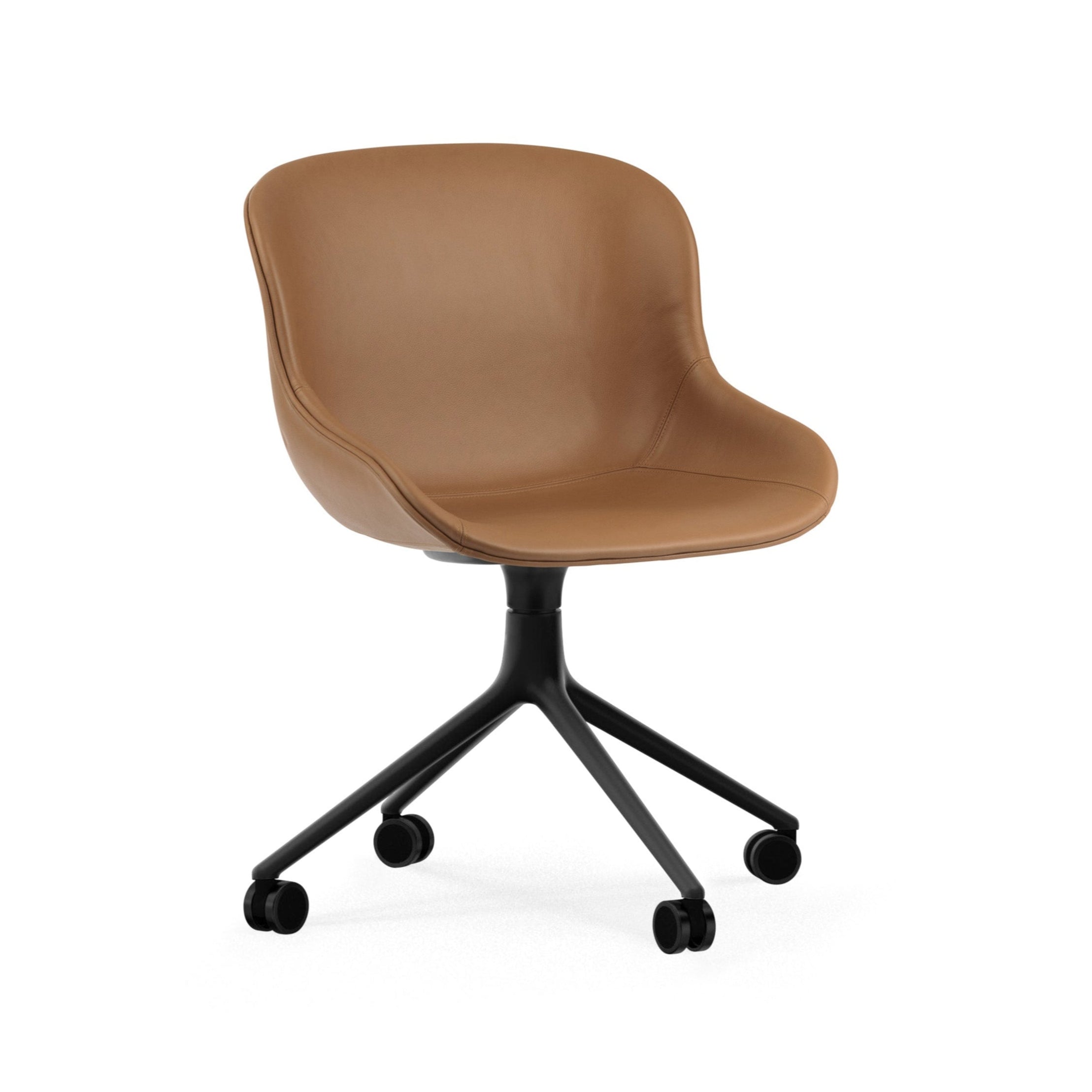 Hyg 4W Upholstered Office chair with a black base