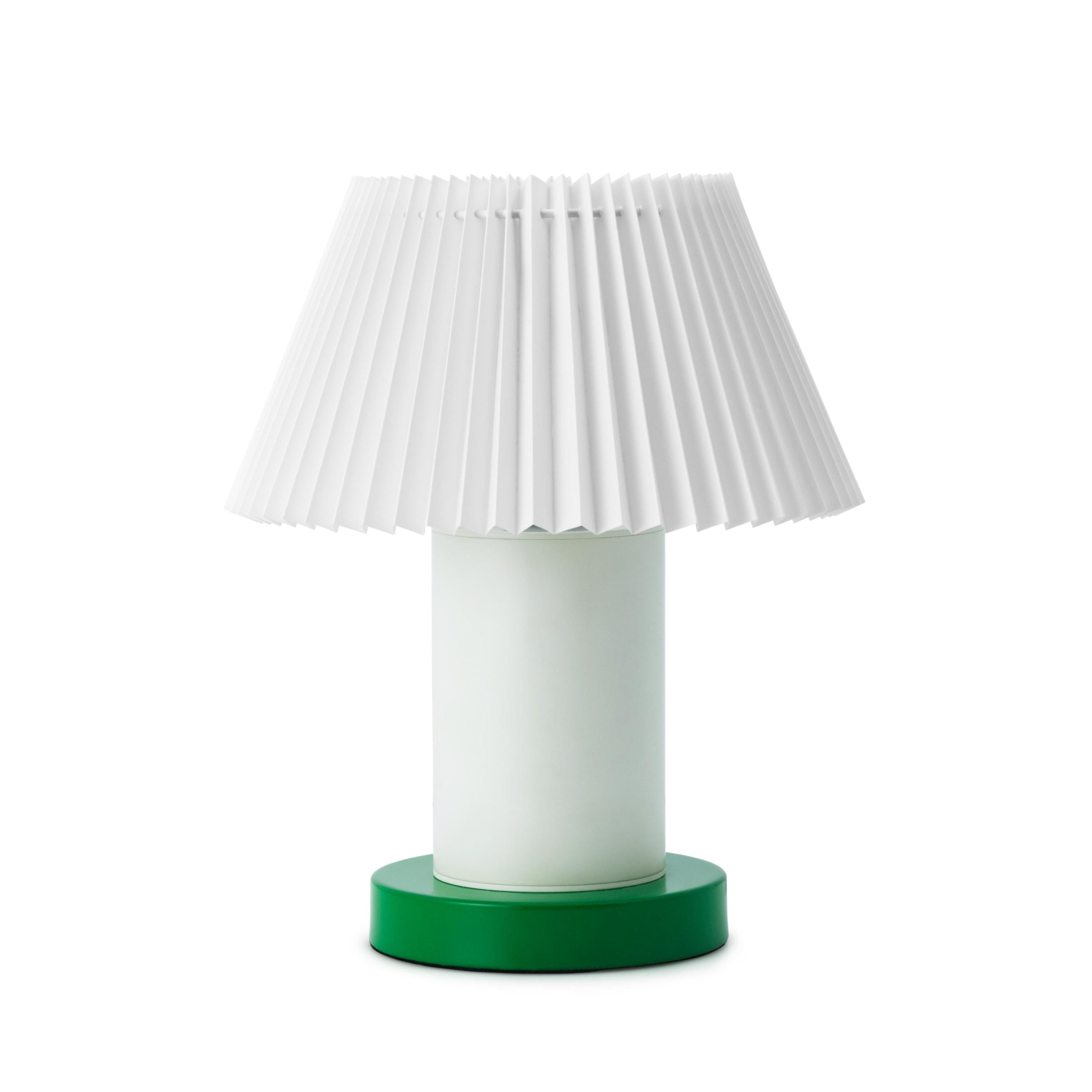 CELLU table lamp white with green base