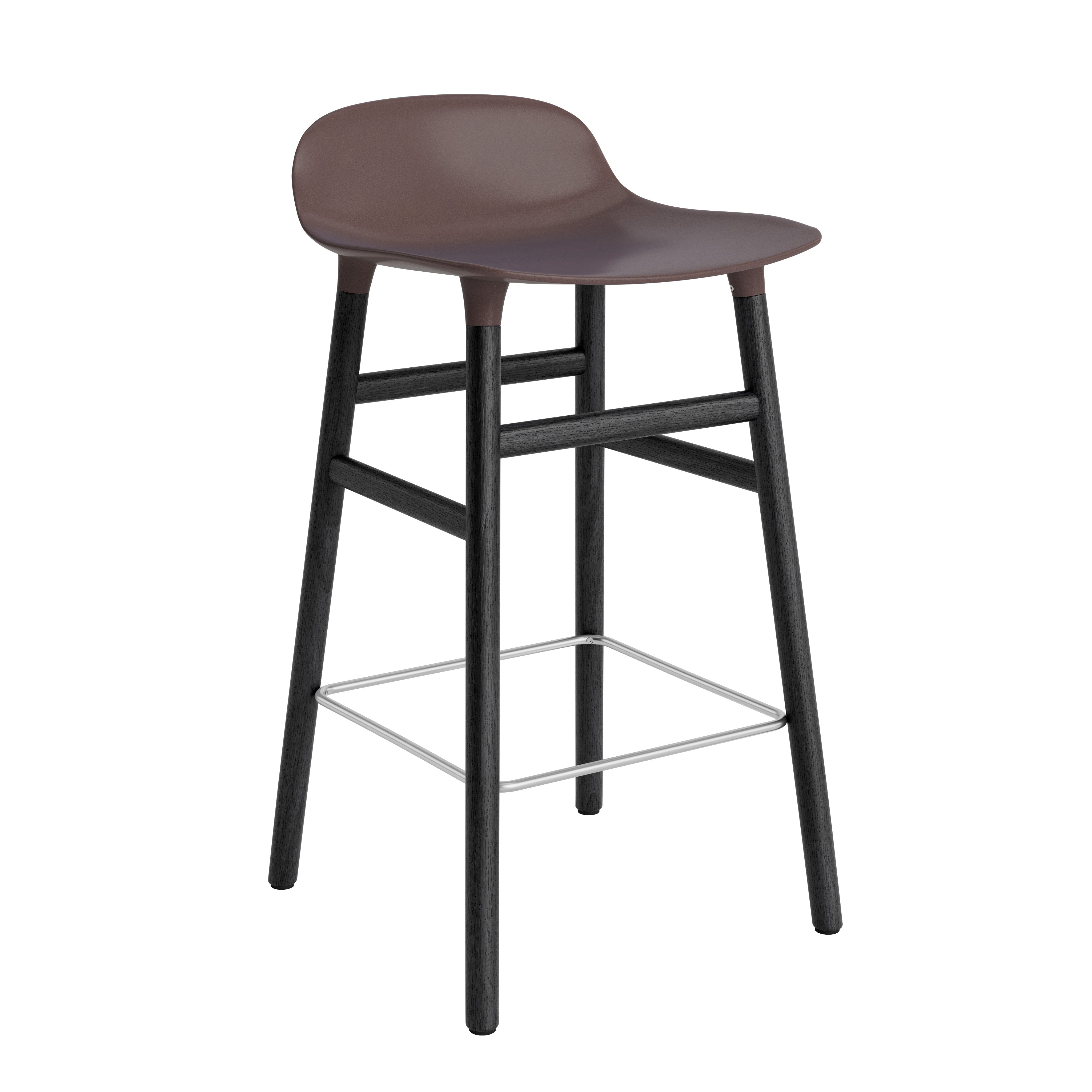 BROWN FORM HOKER FORM WITH A BLACK Oak base