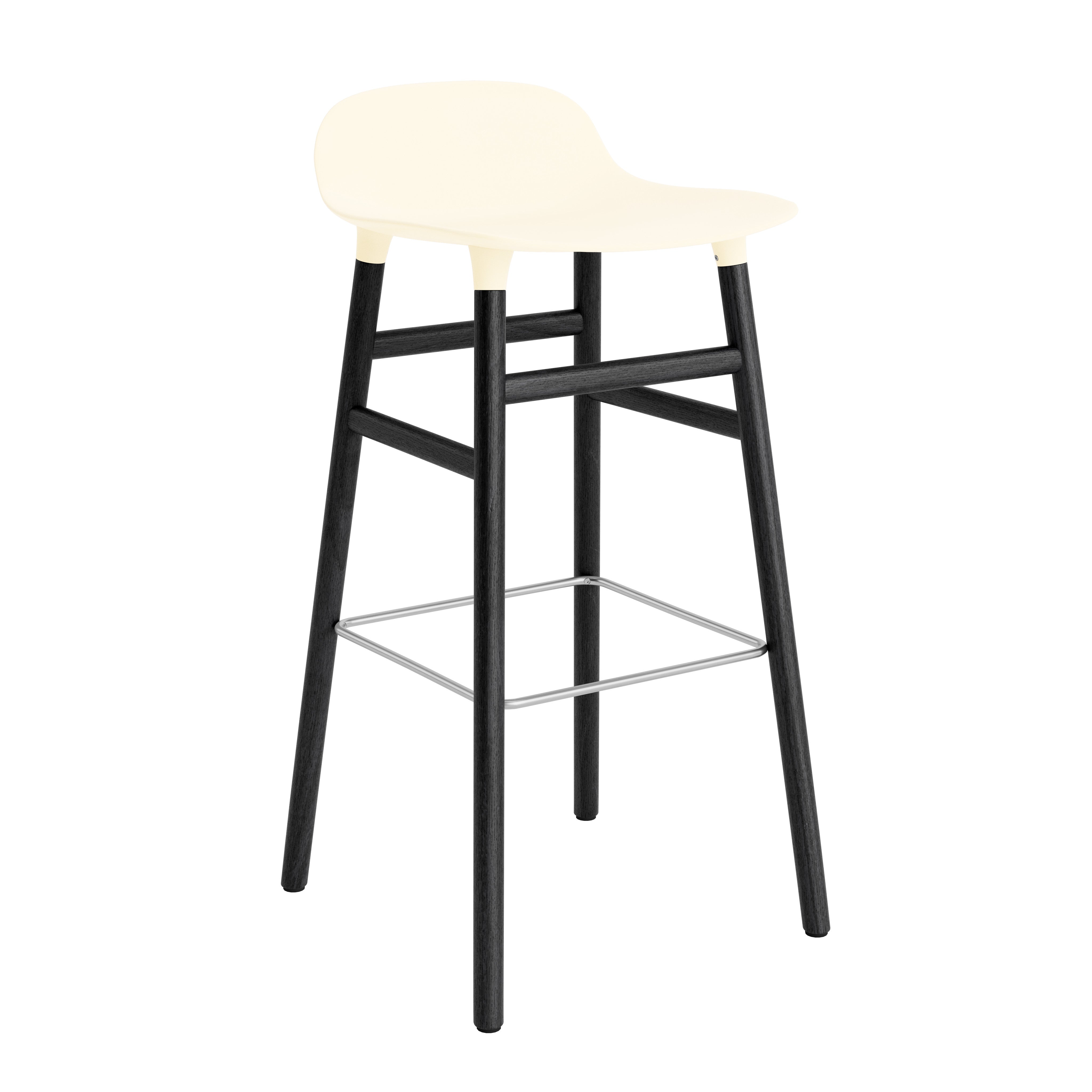 Cream hocher cream with a black oak base