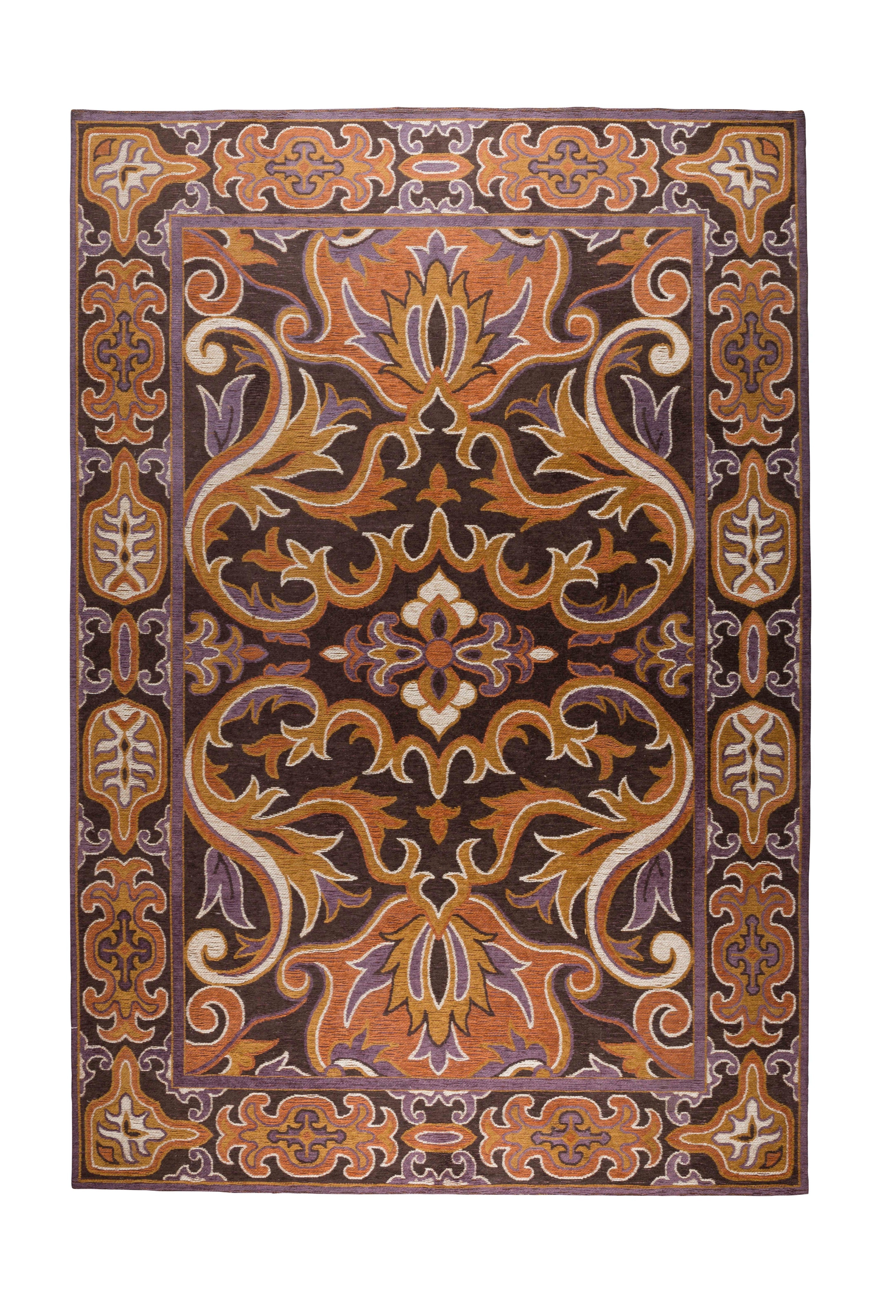 Teppich BASHMIRA orange mit braun