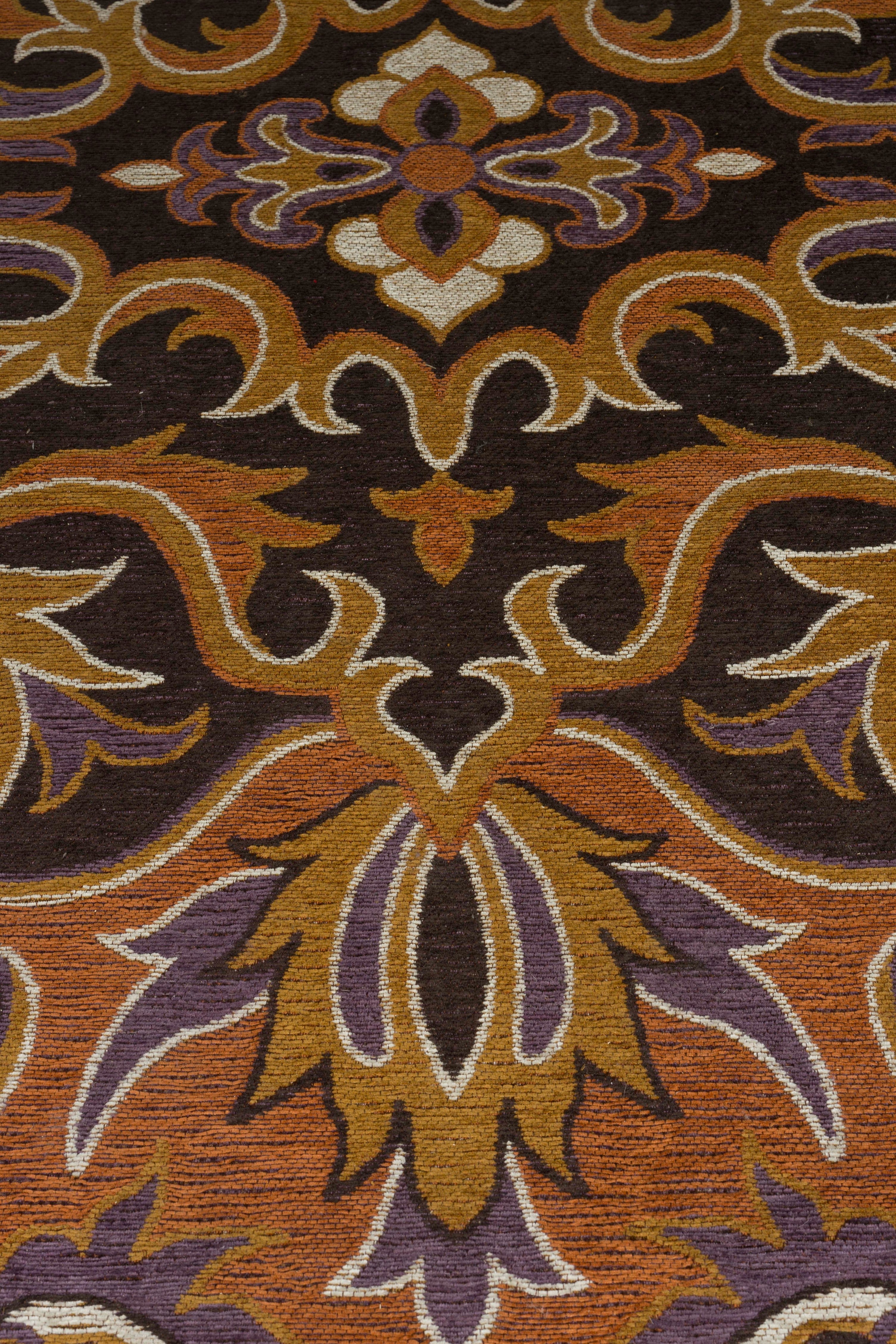 Teppich BASHMIRA orange mit braun