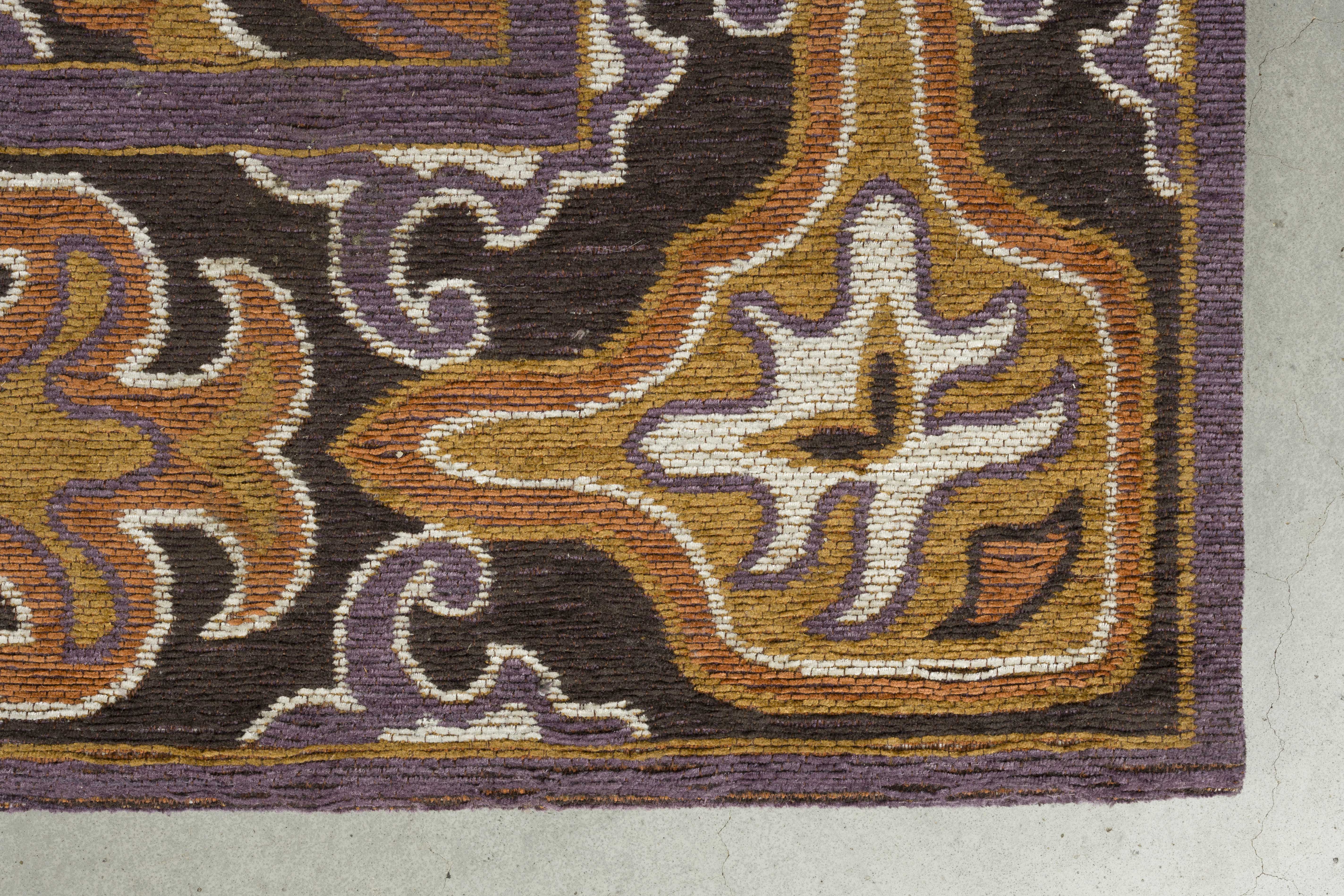 Teppich BASHMIRA orange mit braun