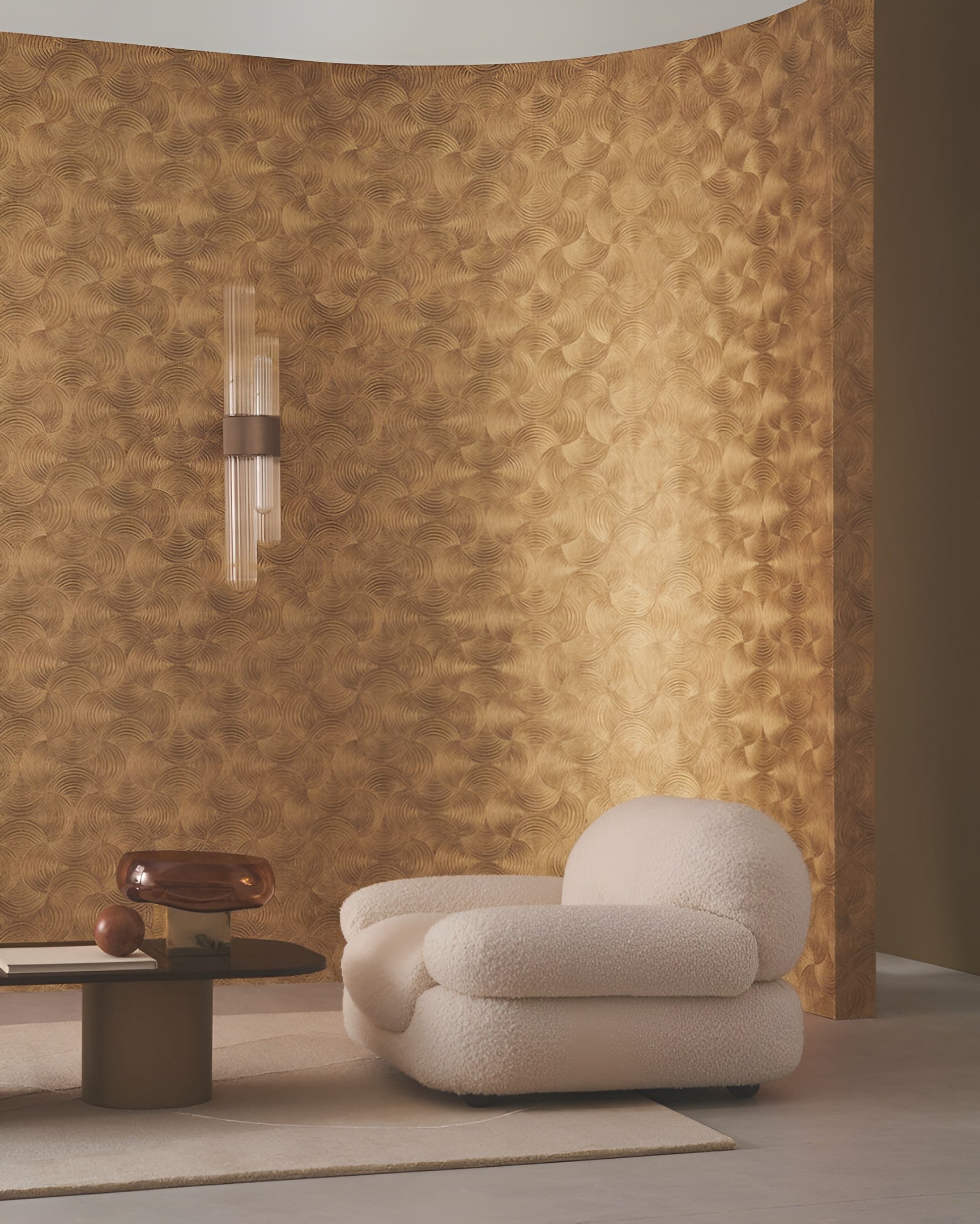 Metallic Wallpaper APHELIE - ARGENT Silver