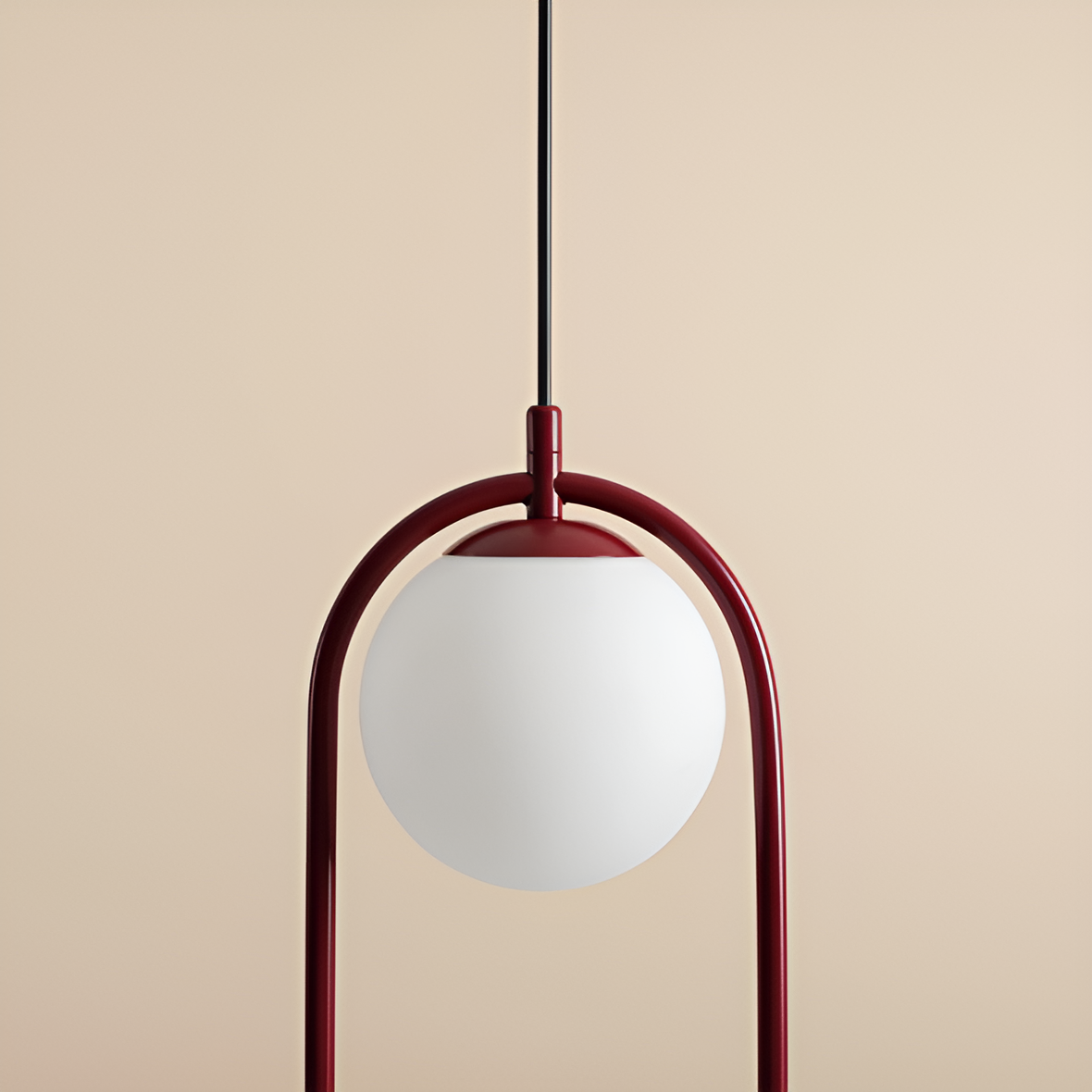 Riva Duo burgundy hanging lamp