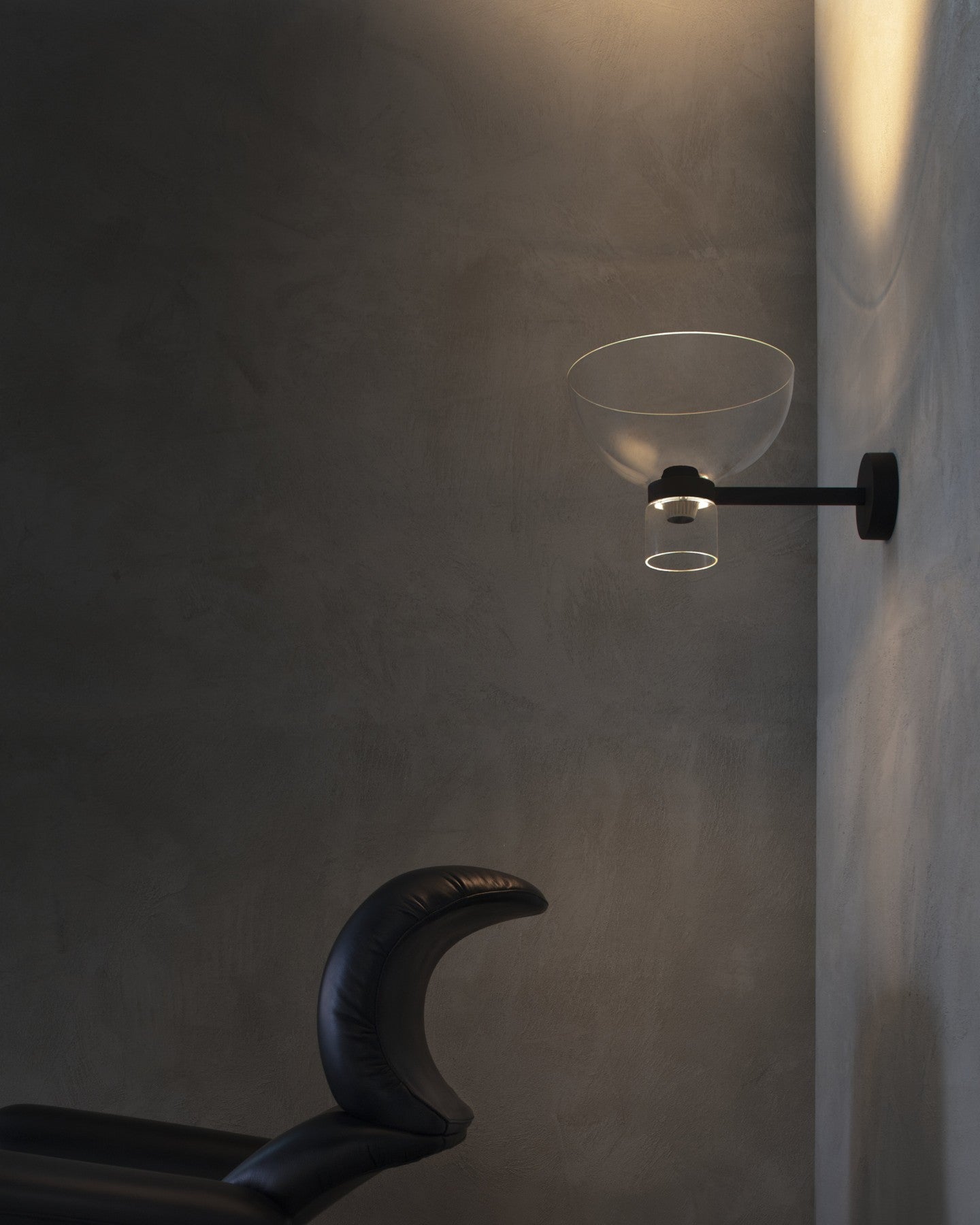Wandlampe NOCTURNE BOWL schwarz