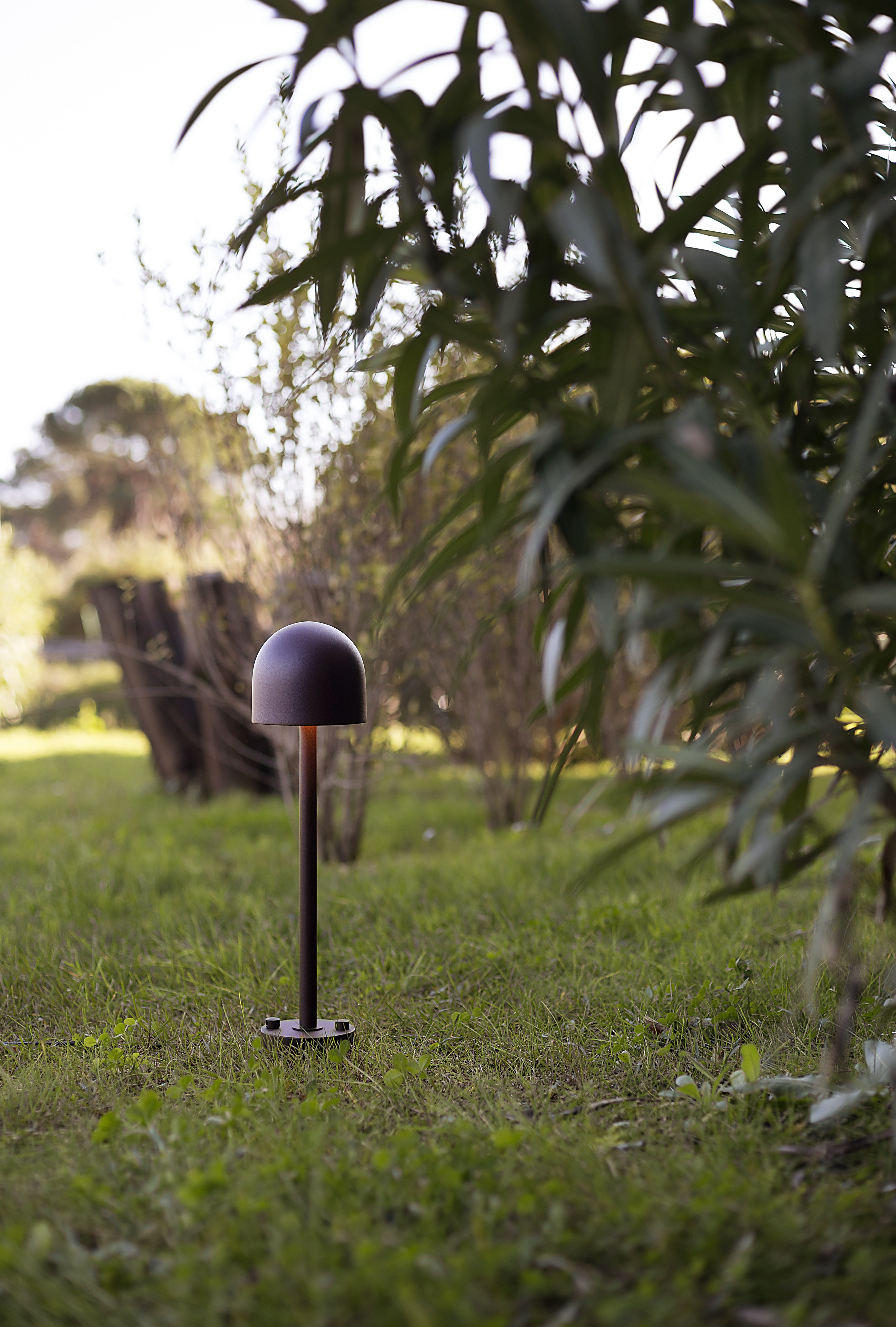 Bodenlampe für den Außenbereich BOLETO braun