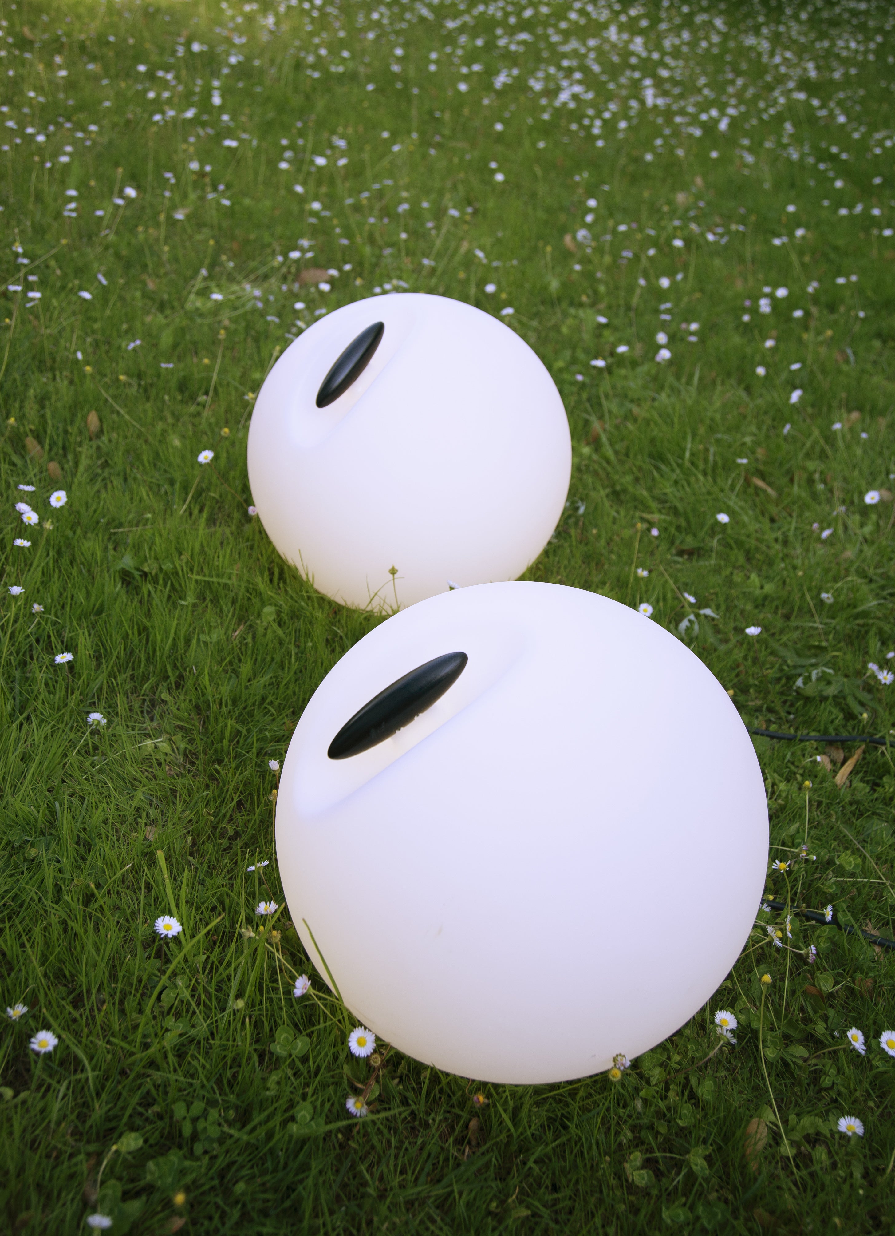 Stehlampe für den Außenbereich BOWL in Weiß