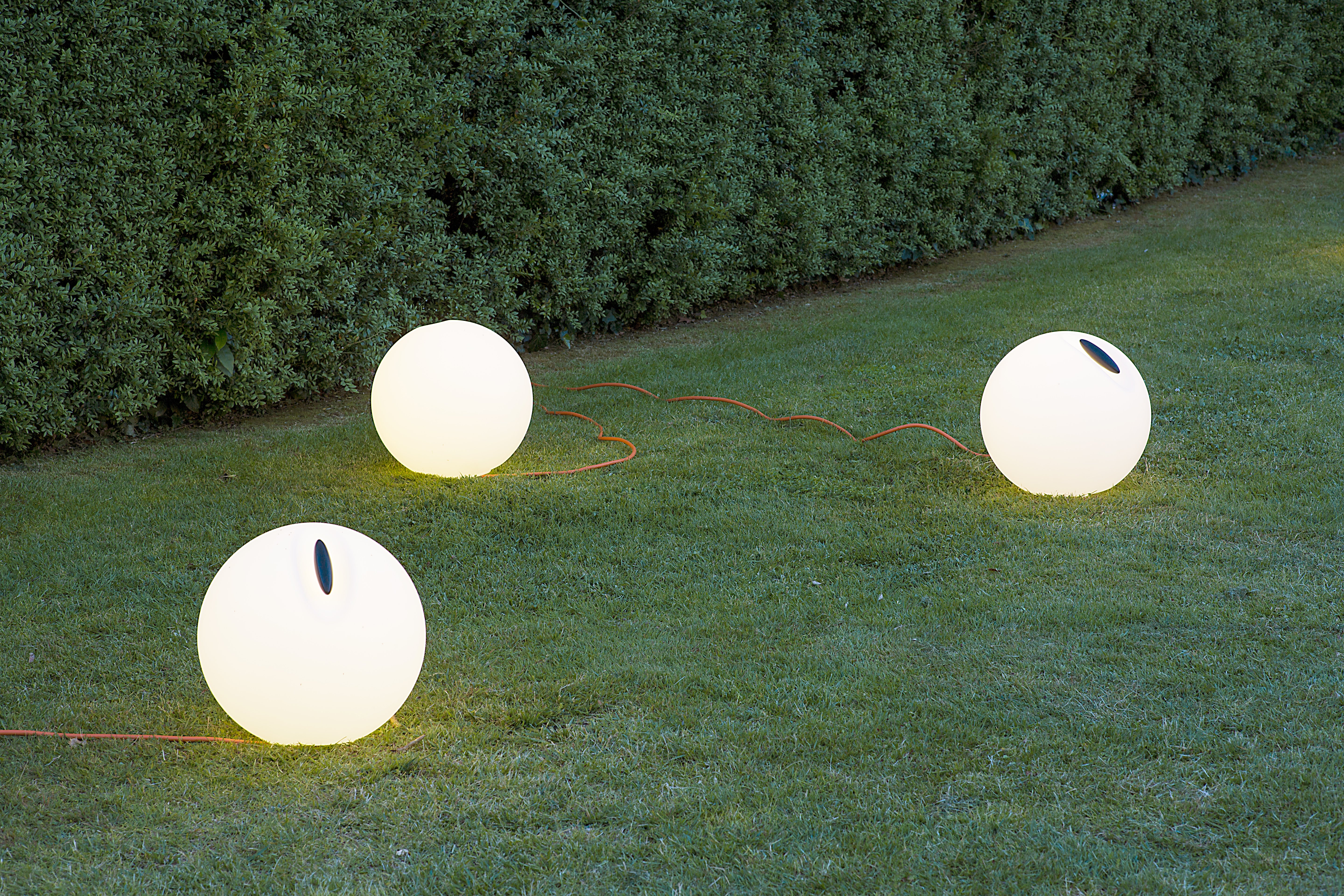 Stehlampe für den Außenbereich BOWL in Weiß