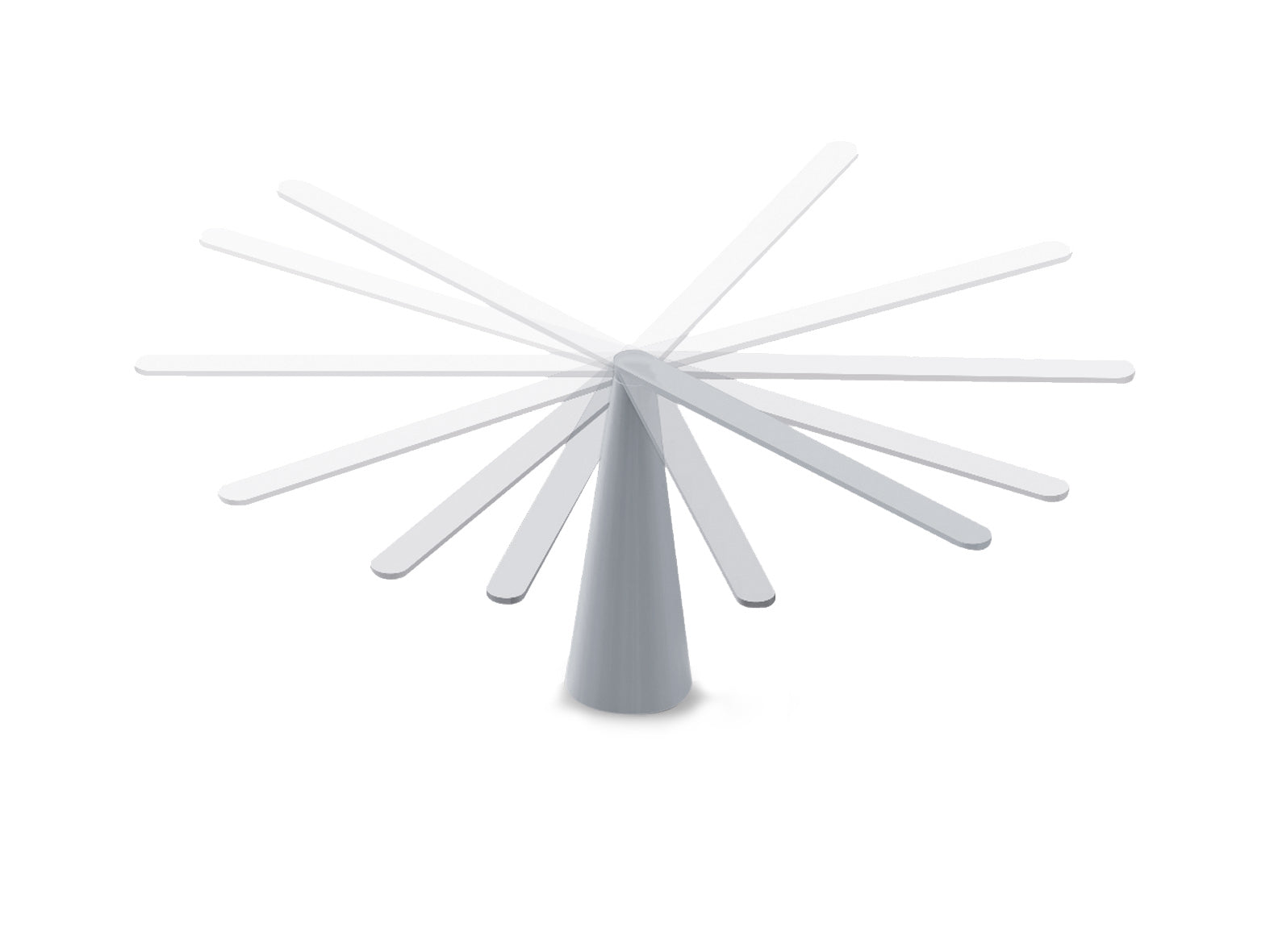 ELICA table lamp in glossy white