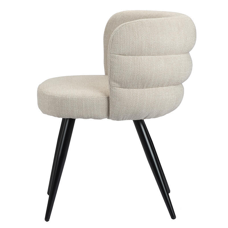CLOUD Chair Light Beige with Black Base