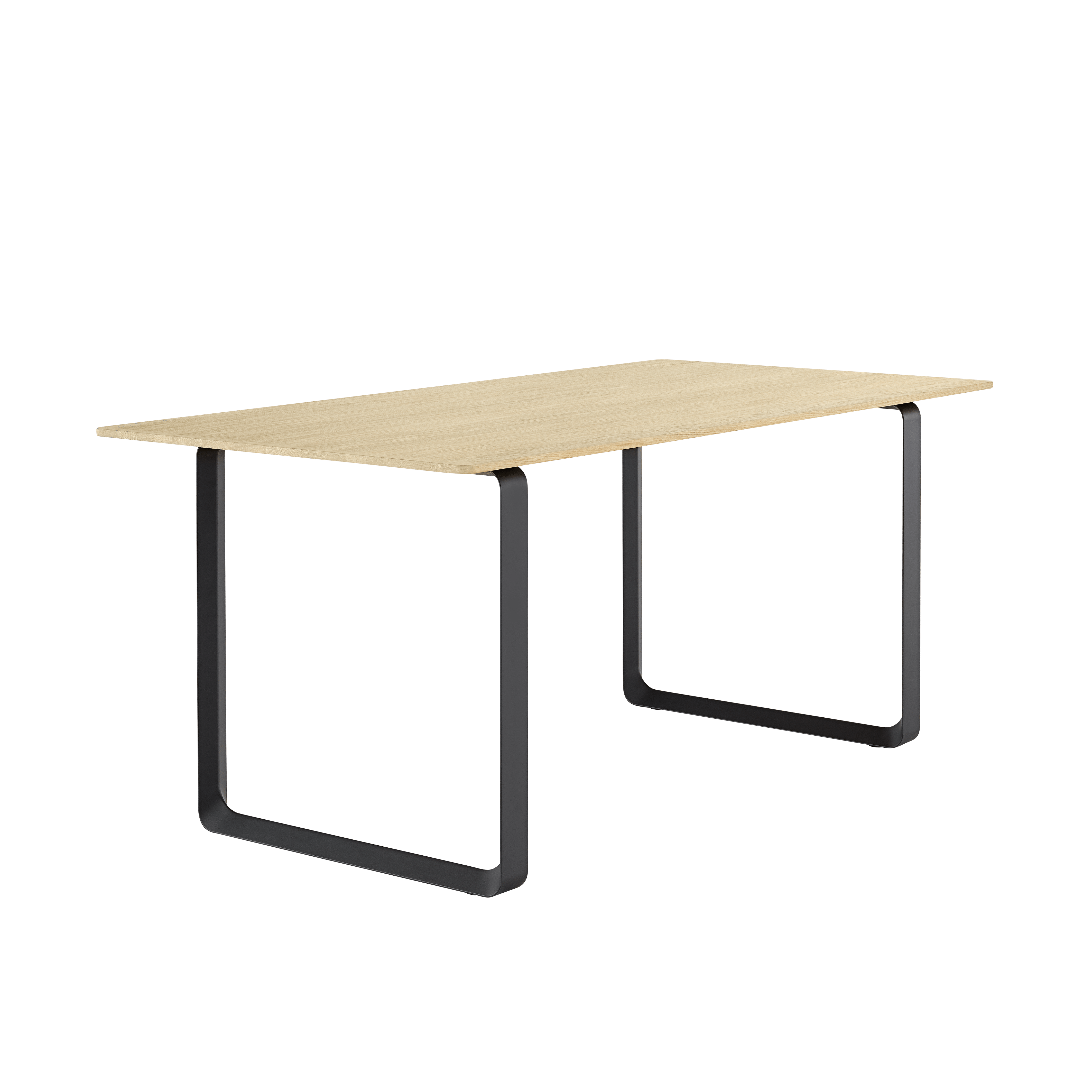 Table 70/70 oak wood with black base