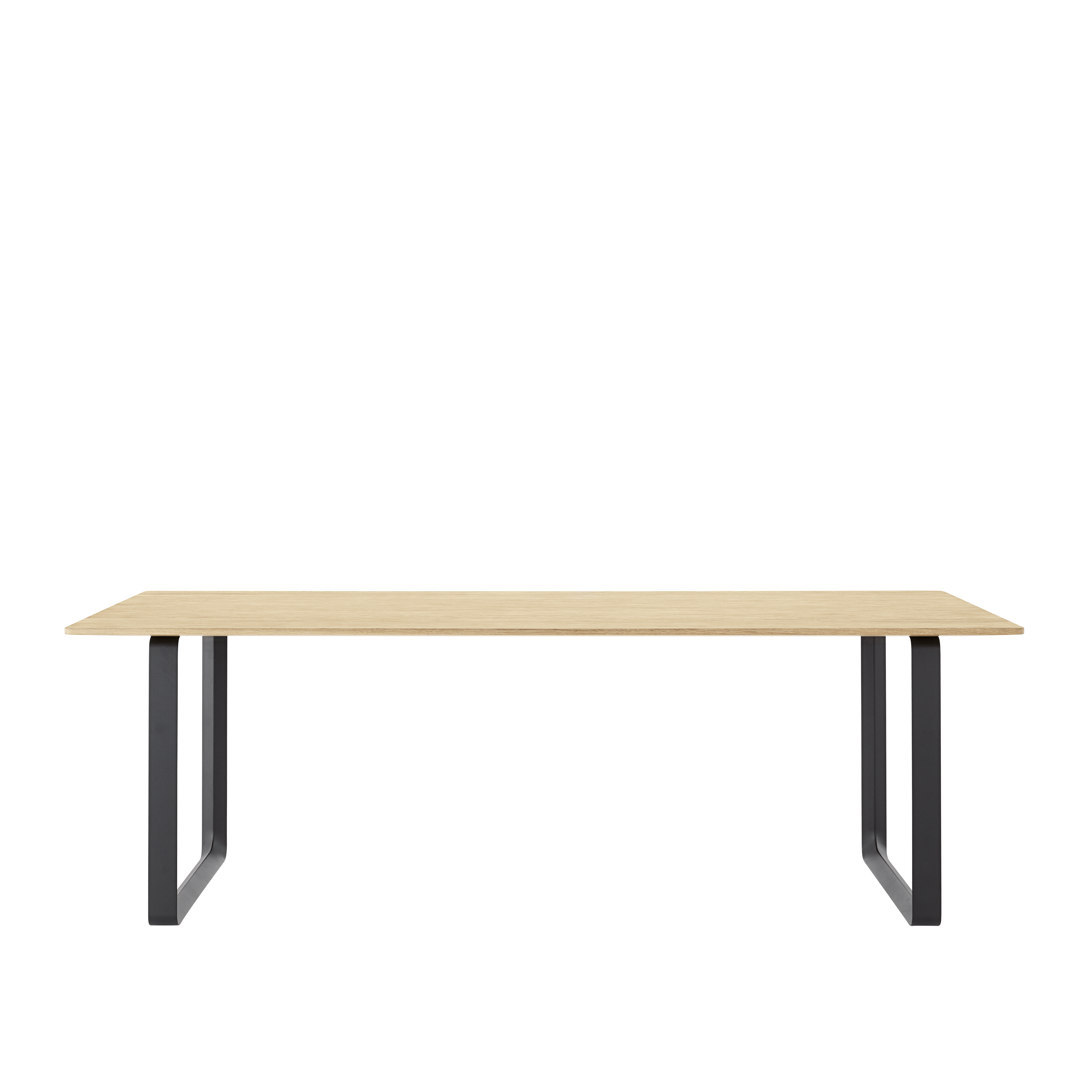 Table 70/70 oak wood with black base
