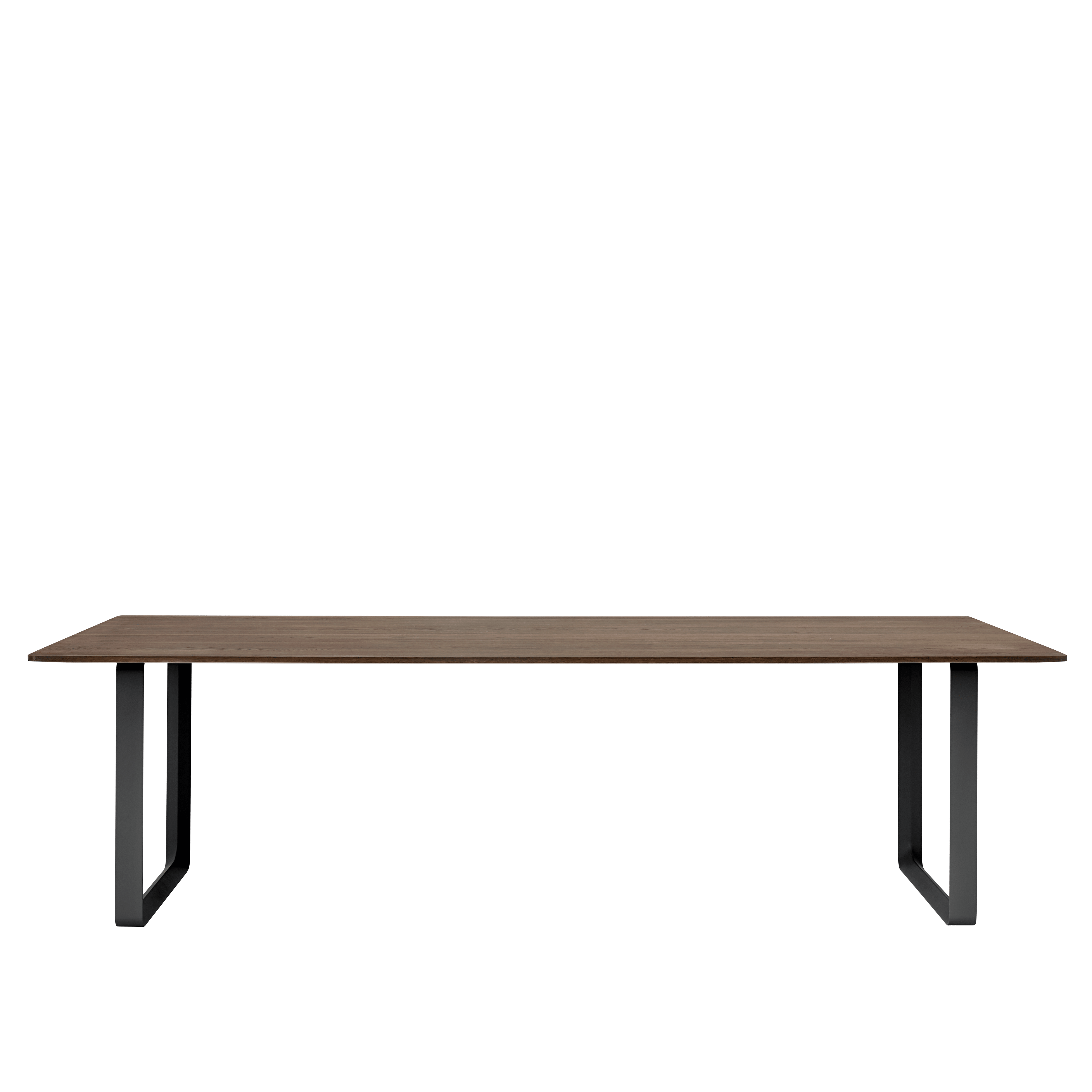Table 70/70 dark oak wood with black base