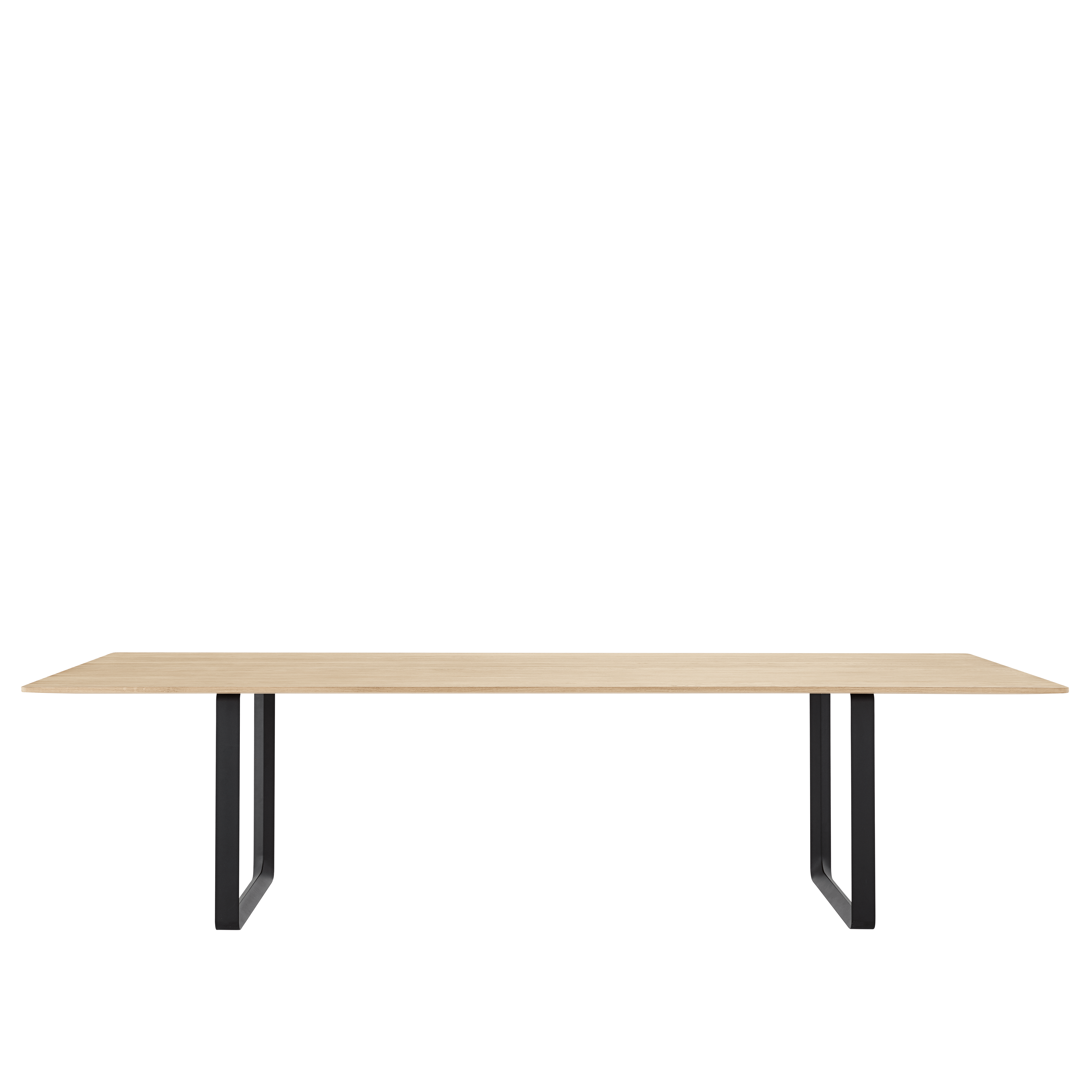 Table 70/70 oak wood with black base