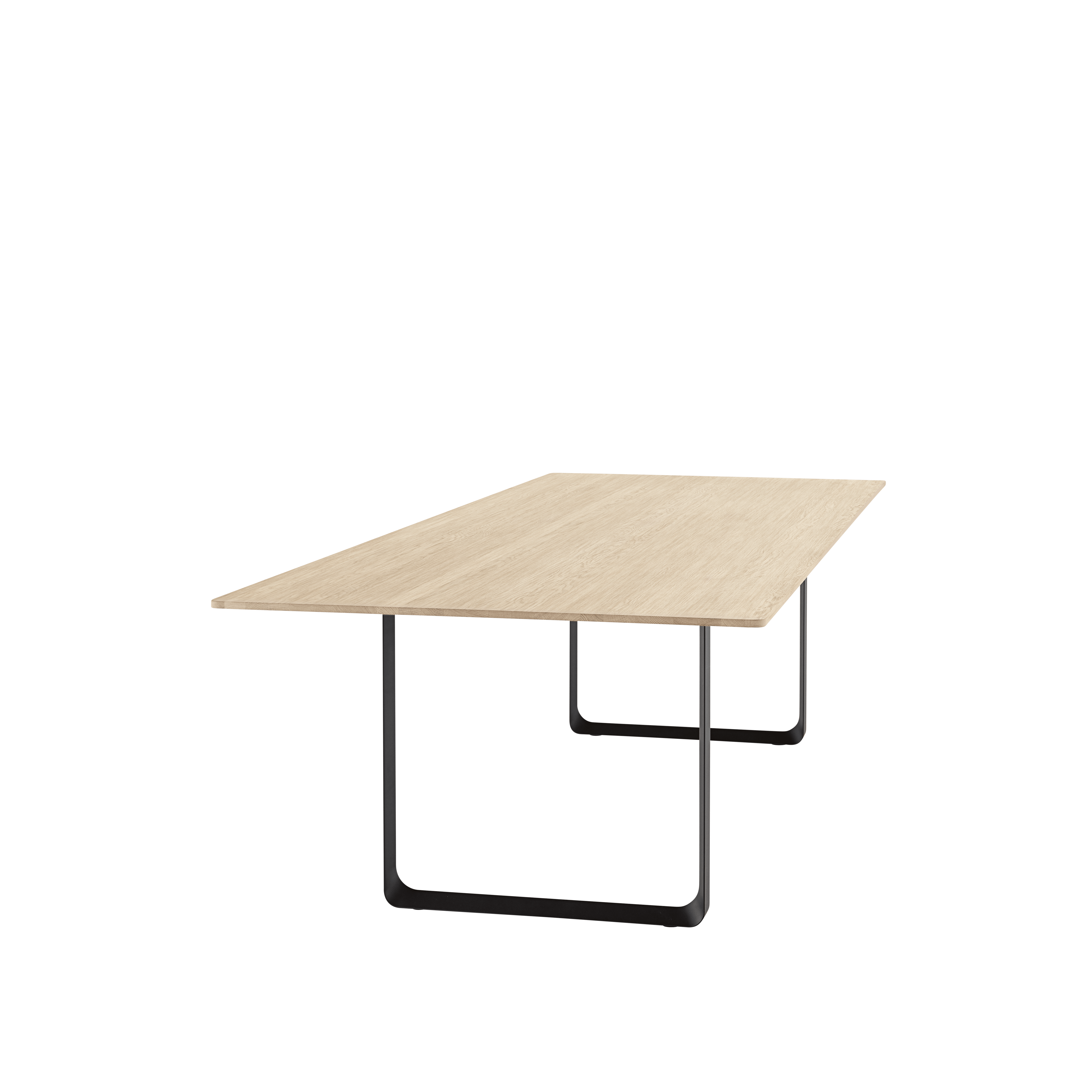 Table 70/70 oak wood with black base
