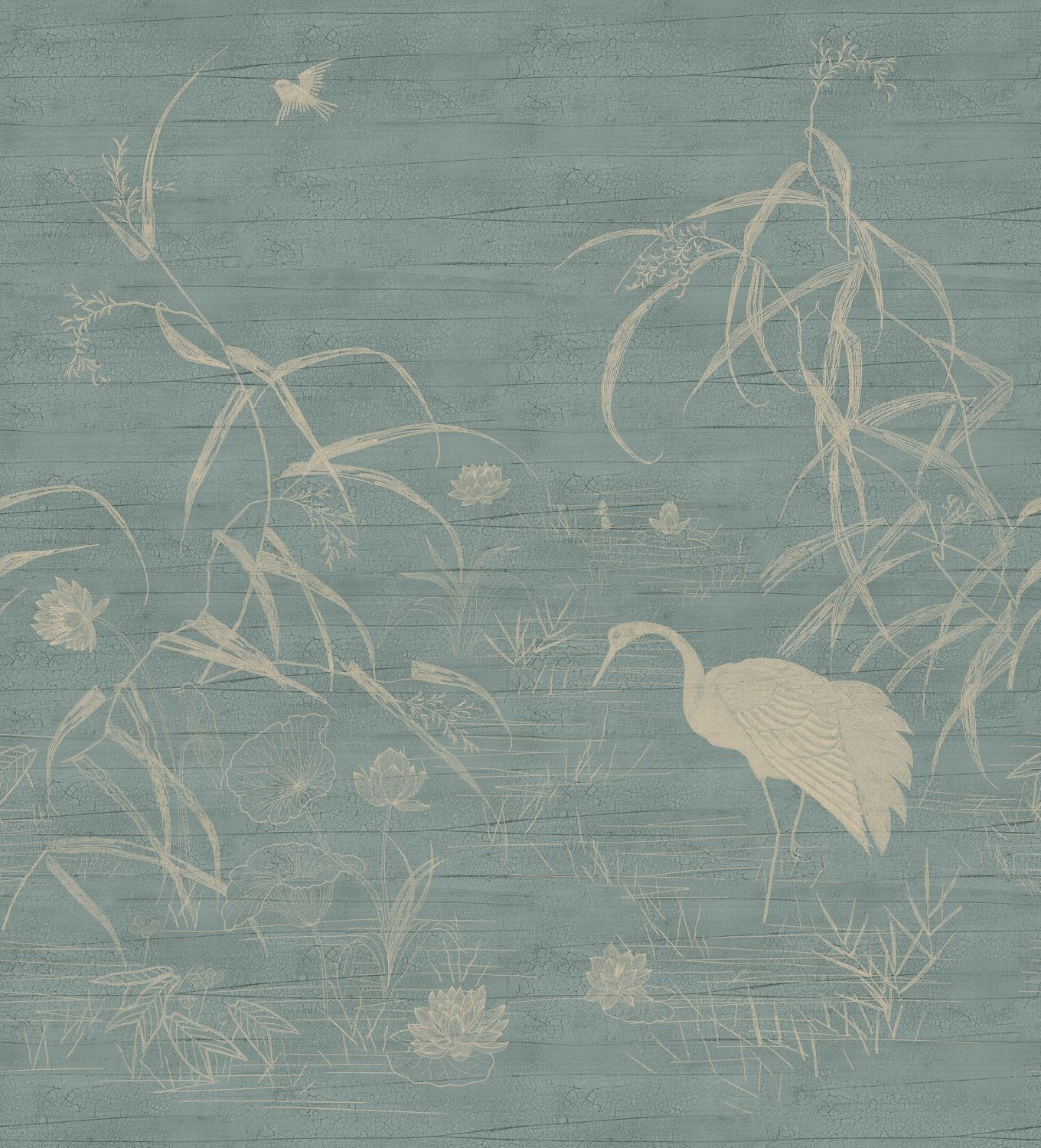 Light green NUIDO mural with beige