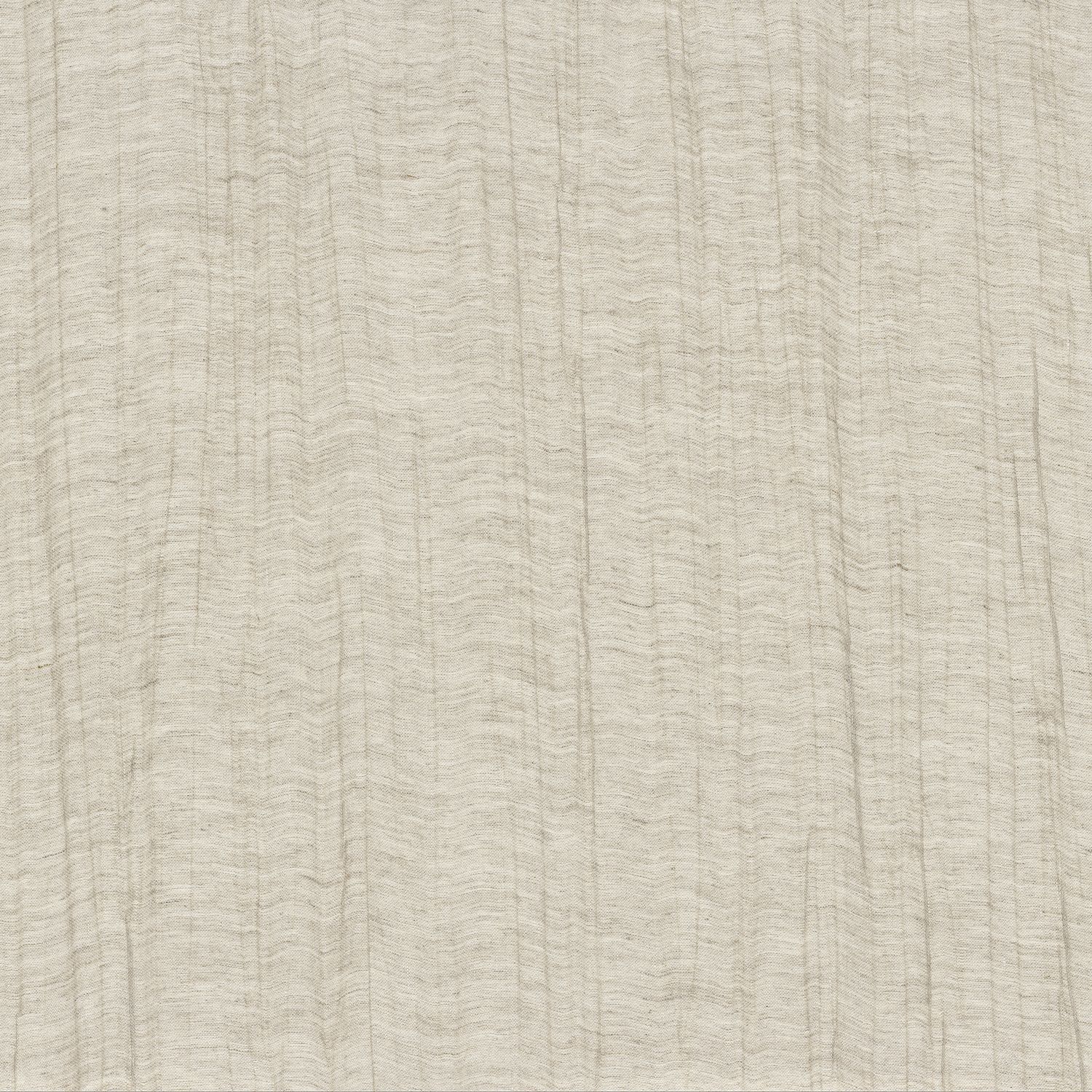 Textilstruktur-Tapete plissiert LINON - FLAX BLANC gebrochenes Weiß