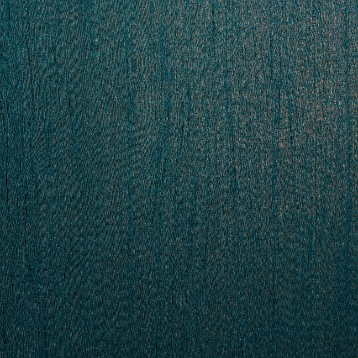 Strukturierte textile Faltentapete ATALANTA - TOPAZE marineblau mit Gold