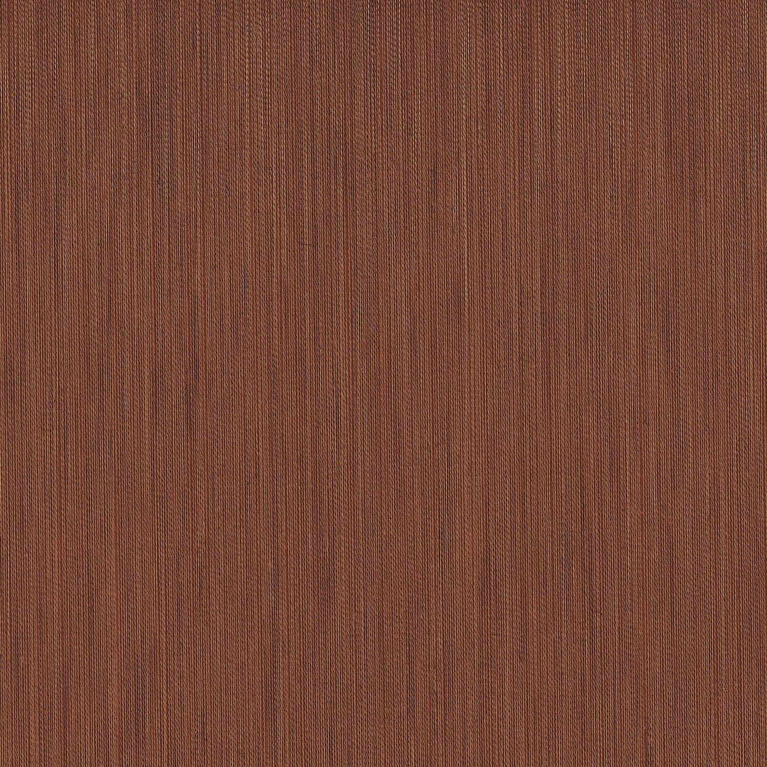 Textile wallpaper with structural vertical stripes JUSSIEU - TERRACOTTA