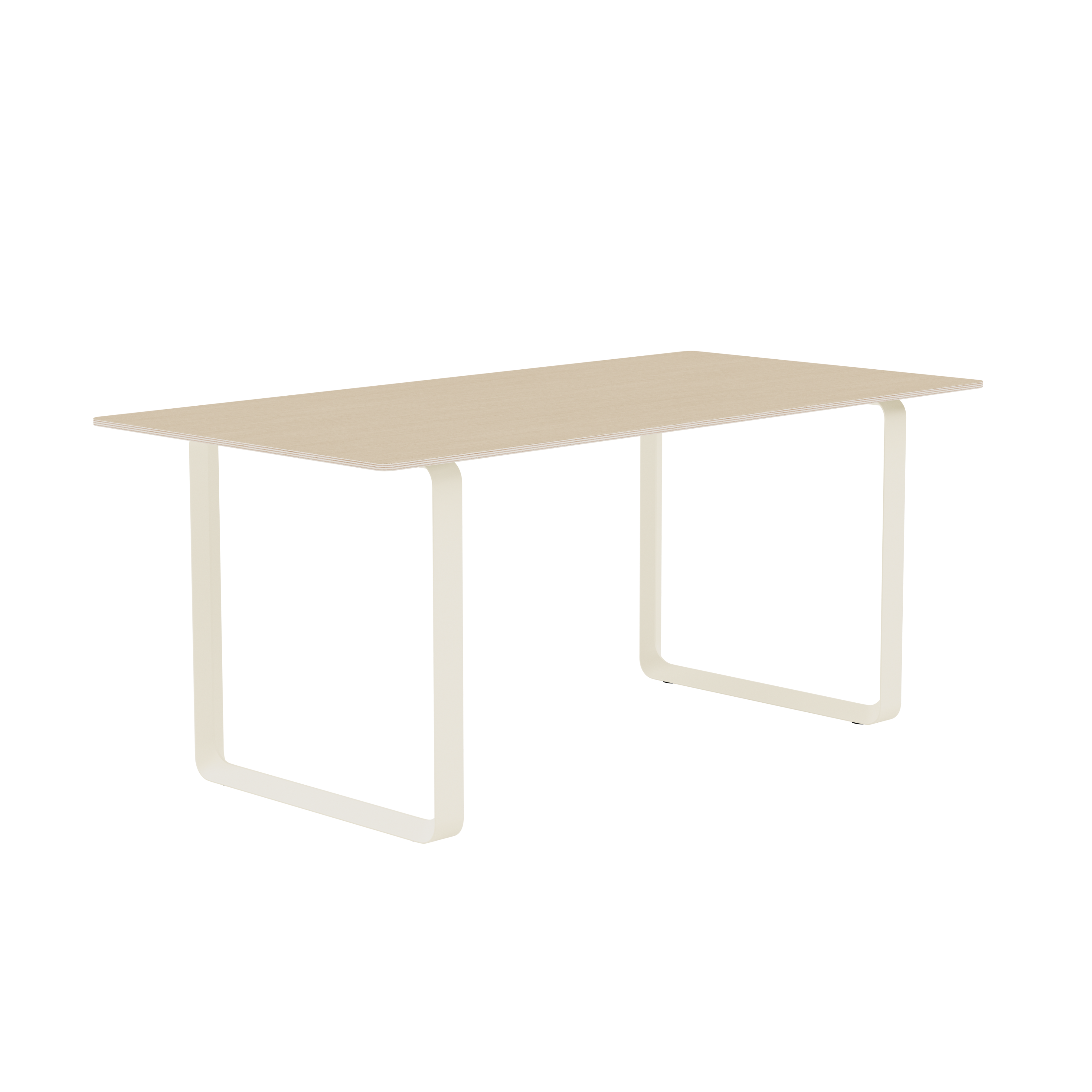 70/70 Oak Veneer Table with Sand Base