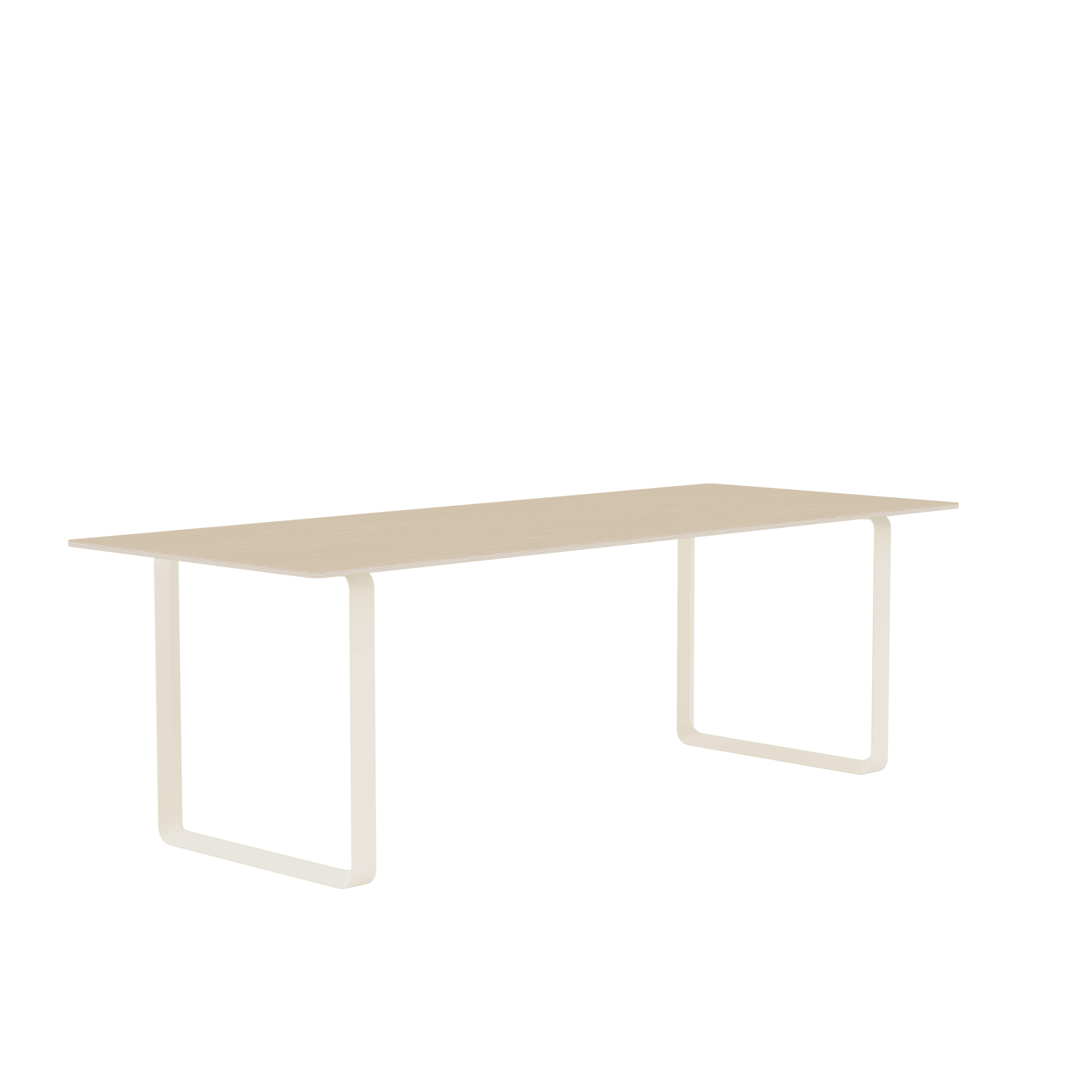 70/70 Oak Veneer Table with Sand Base