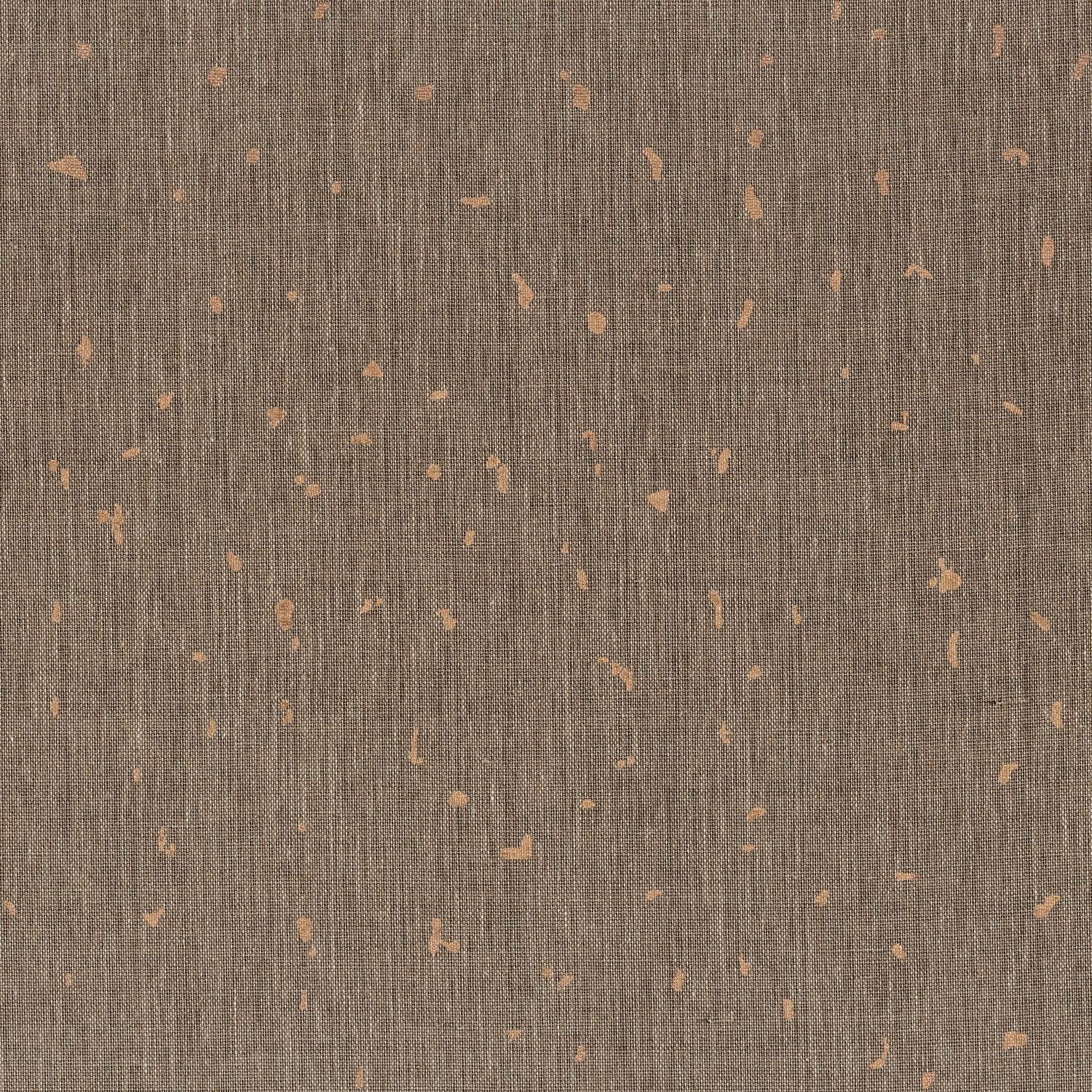 Metallic Textile Wallpaper PEPITE - Dull Brown Steel