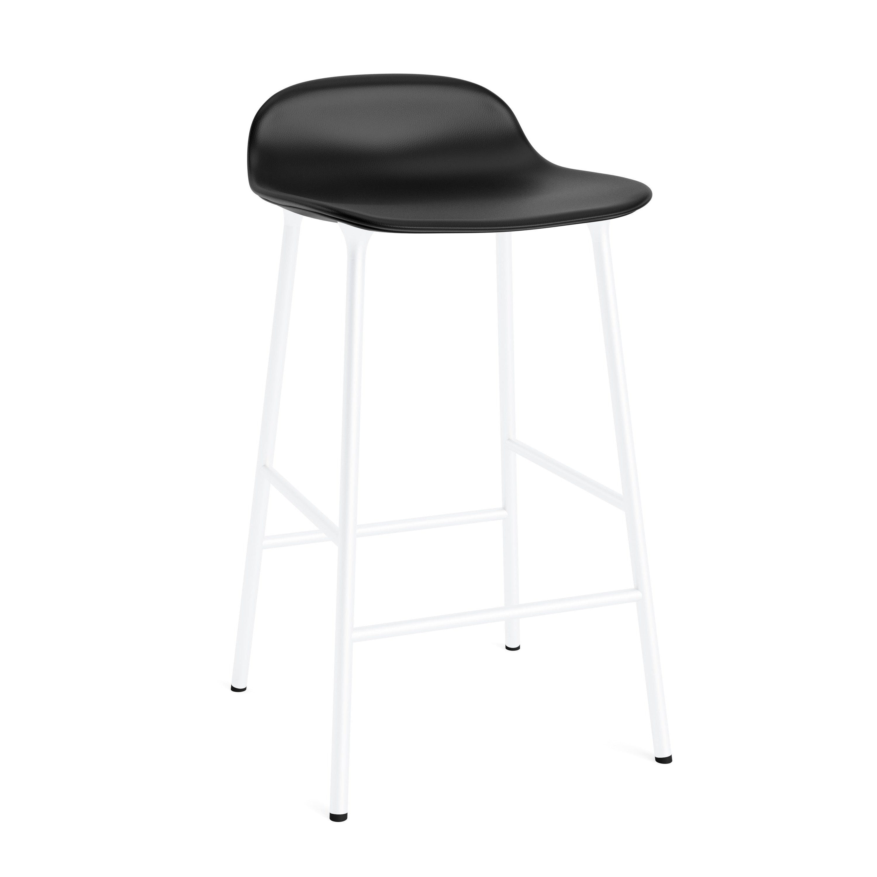 Upholstered forms with a white base