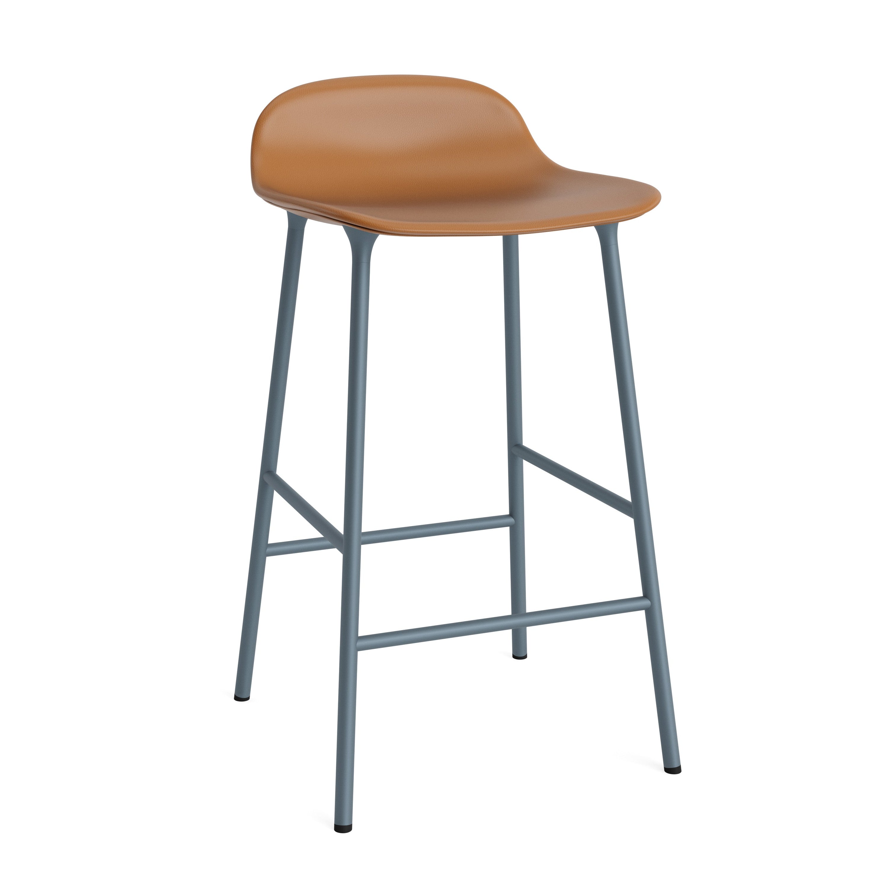 Upholstered forms with a sea blue base