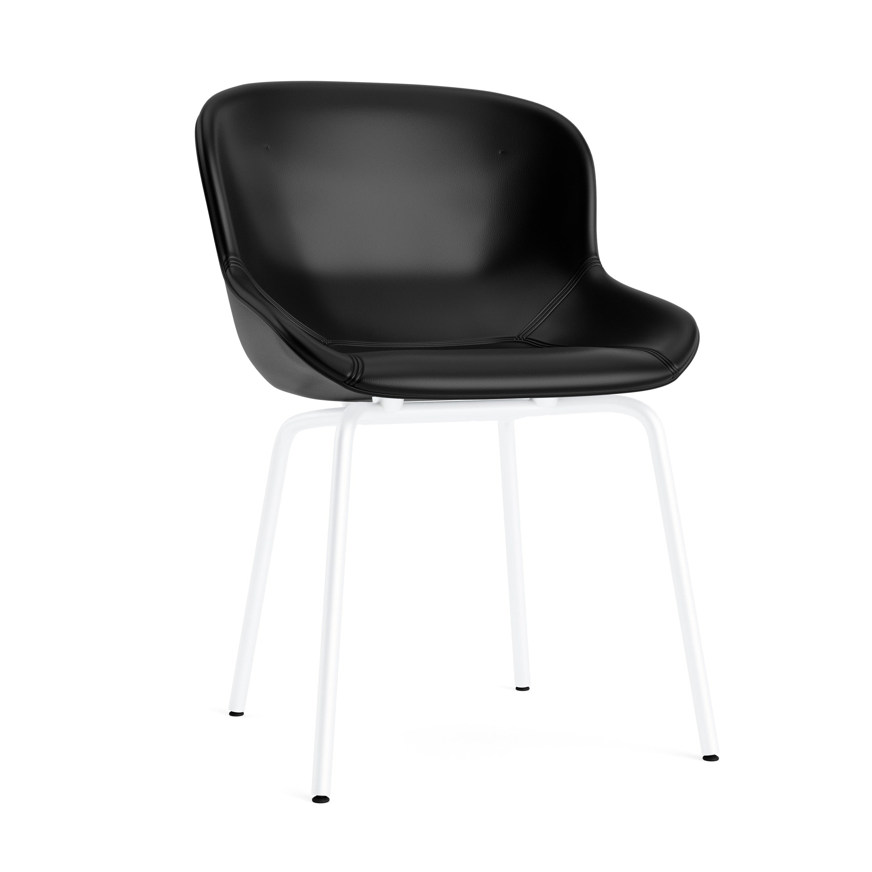 Hyg chair upholstered with a white base