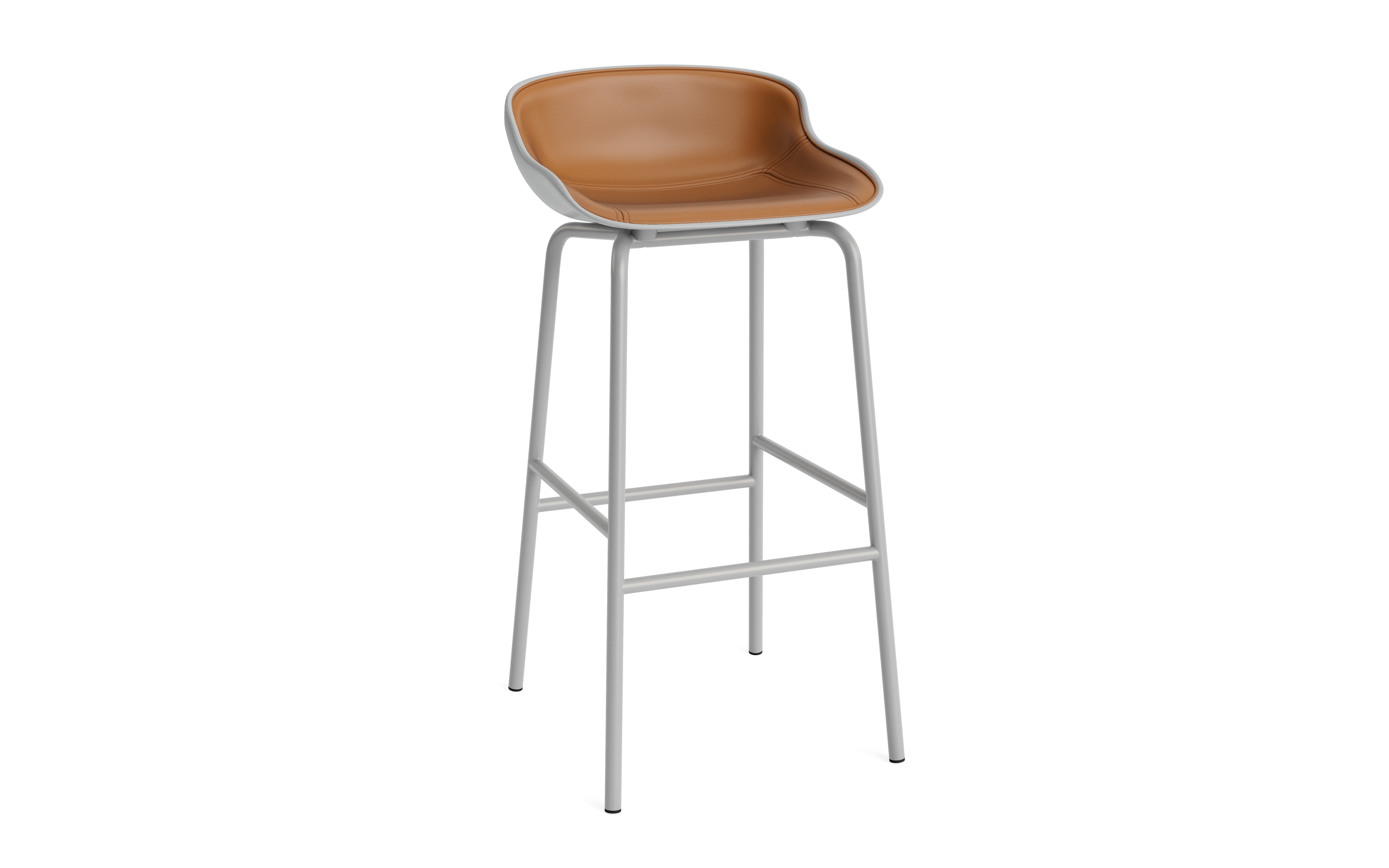 Hyg Upholstered Bar Chair gray base