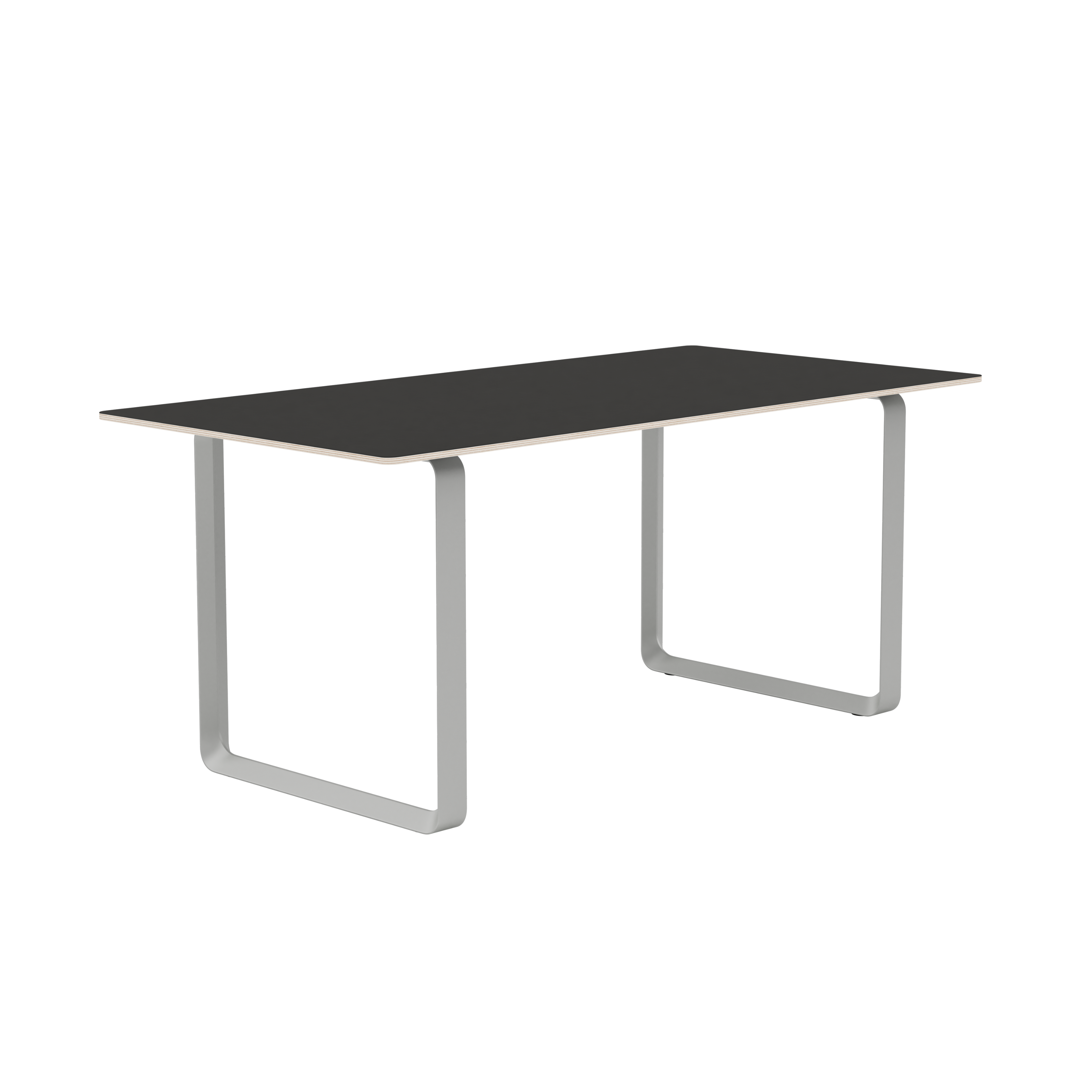 Table 70/70 black with gray base