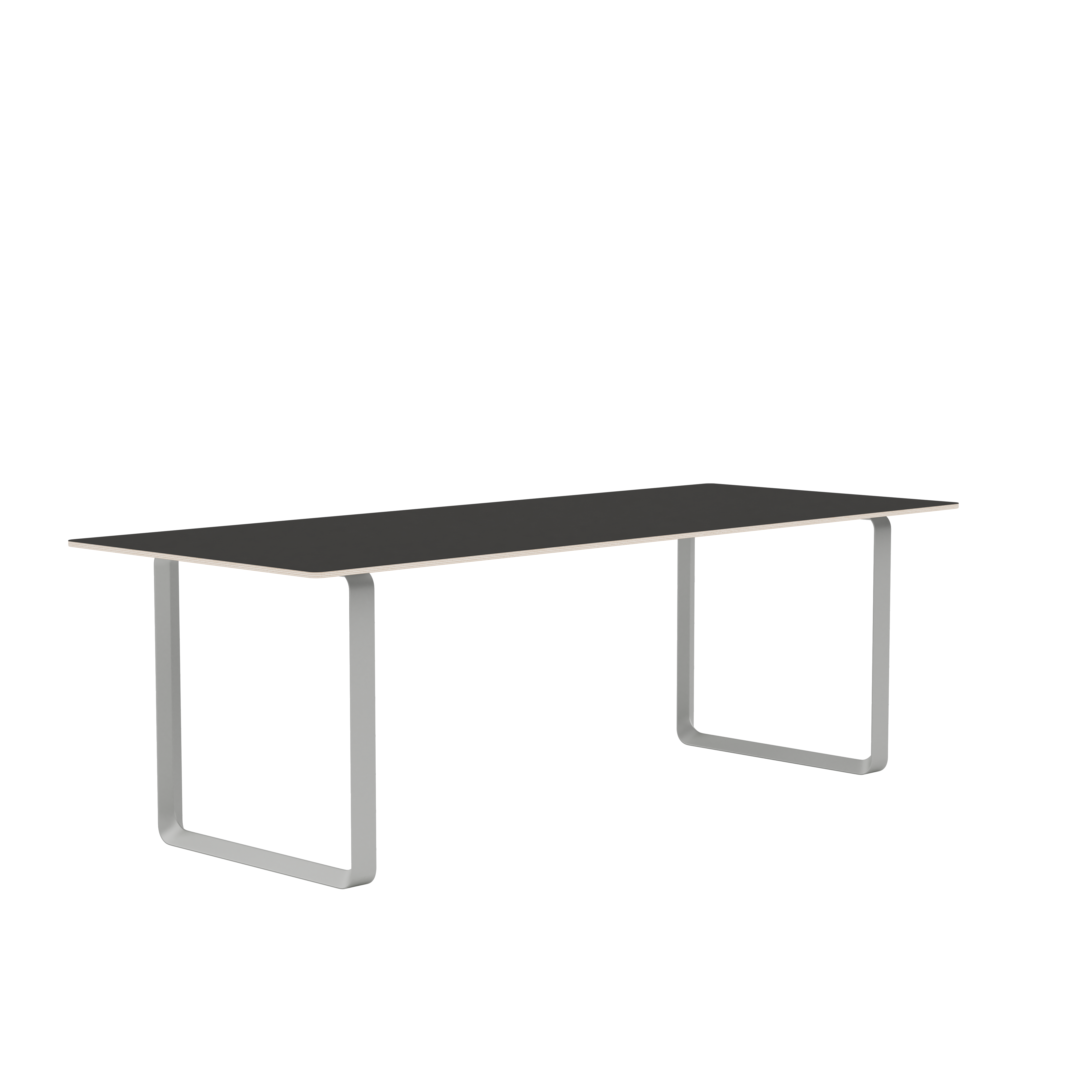 Table 70/70 black with gray base