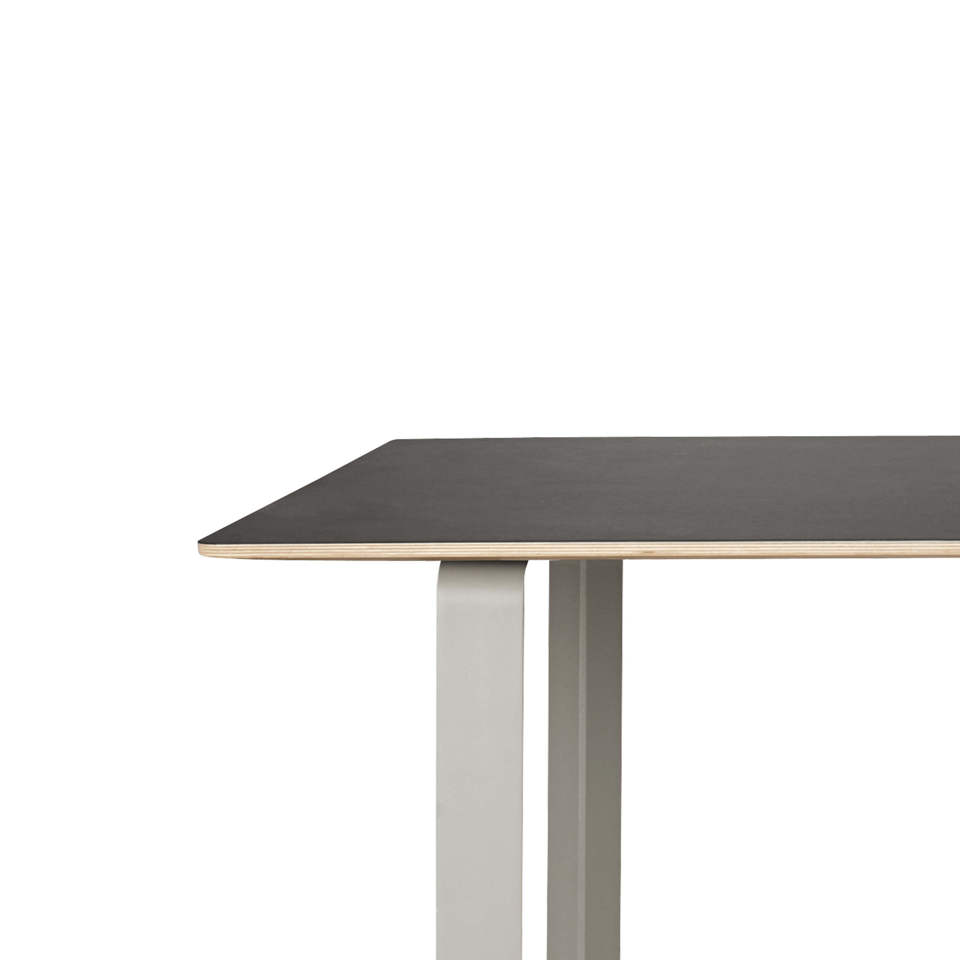 Table 70/70 black with gray base