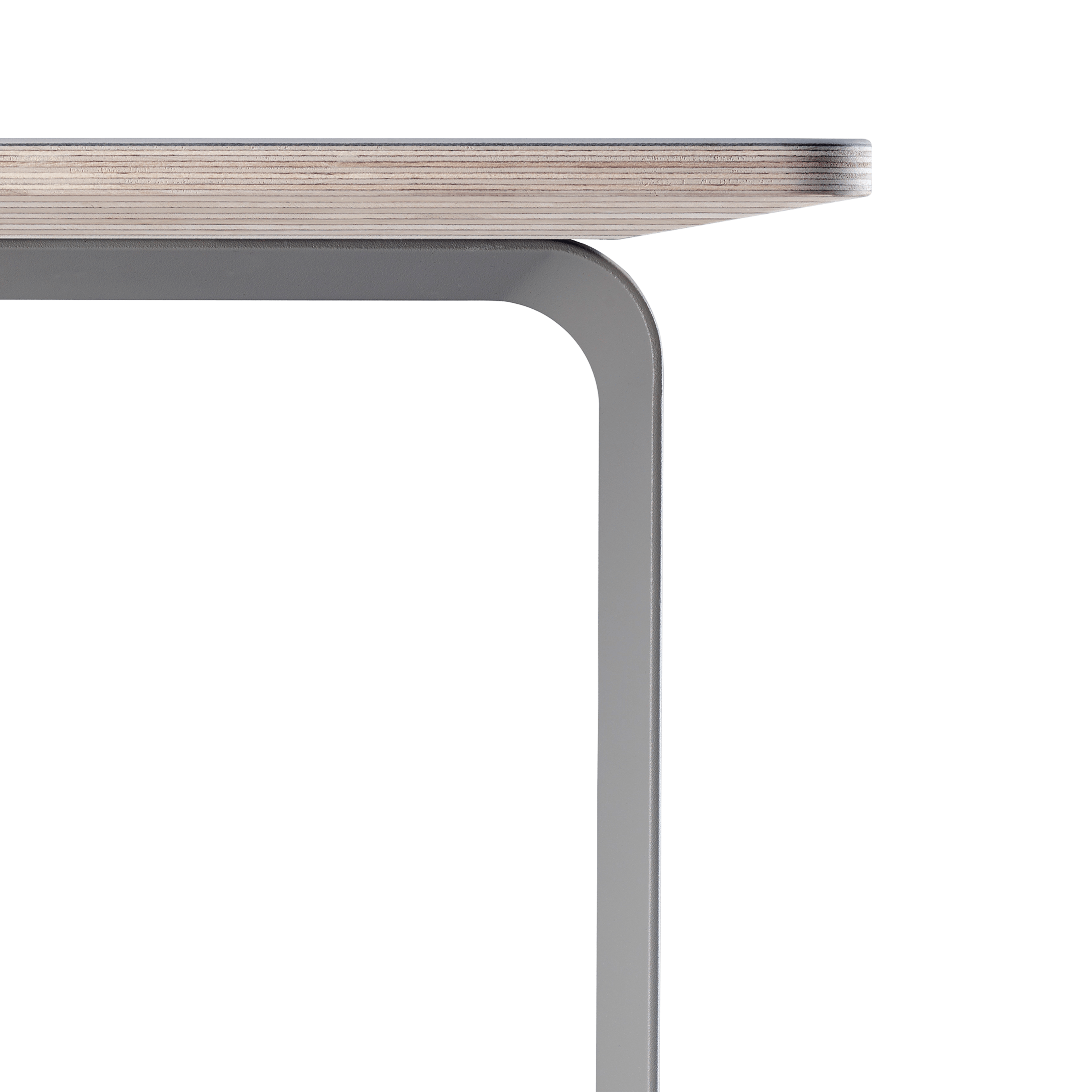 Table 70/70 black with gray base