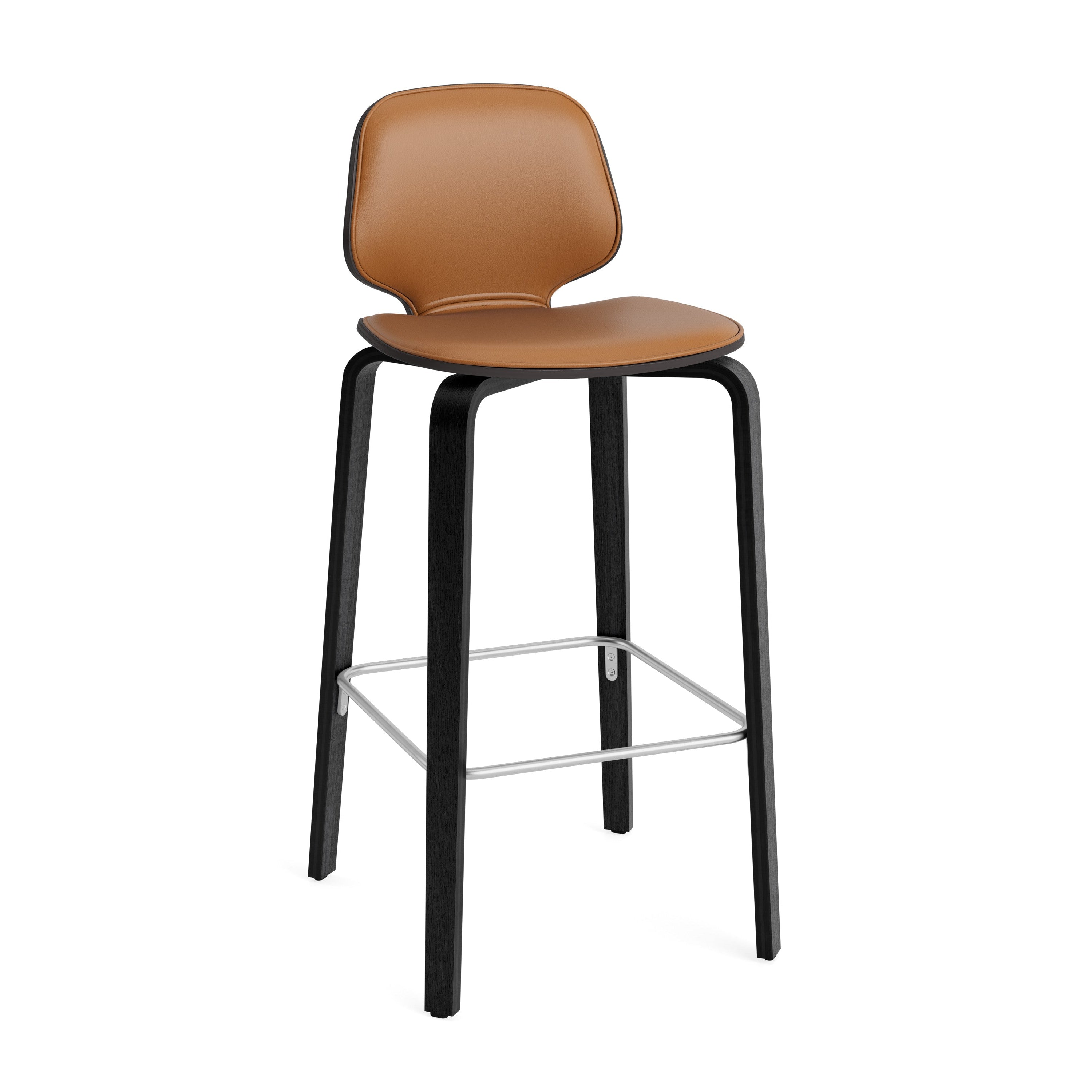 Upholstered Bar Chair My Black Oak Veneer