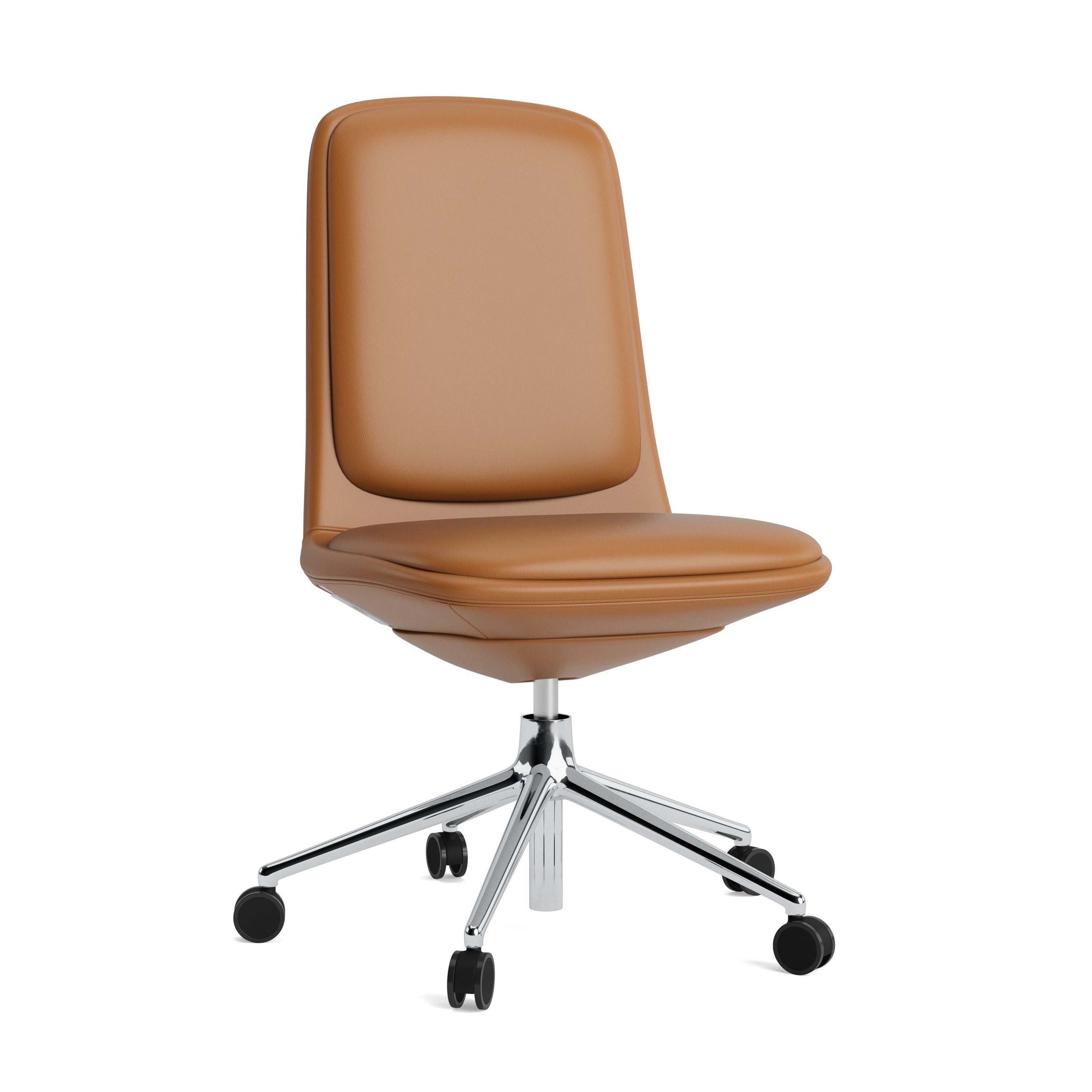 Off LOW 5W Upholstered office chair with an aluminum base