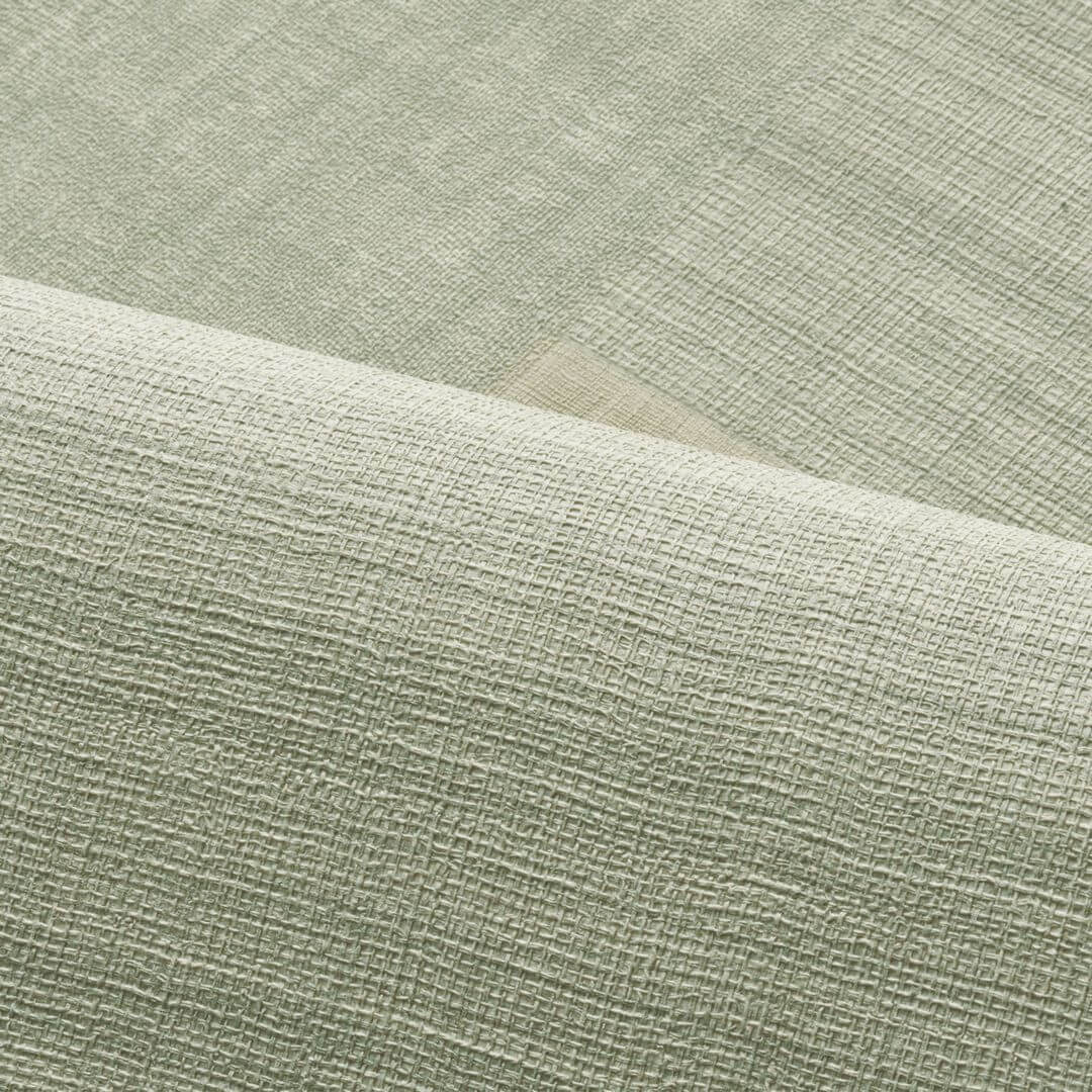 Structural vinyl wallpaper MESTIZO - AMANDE DOUCE olive