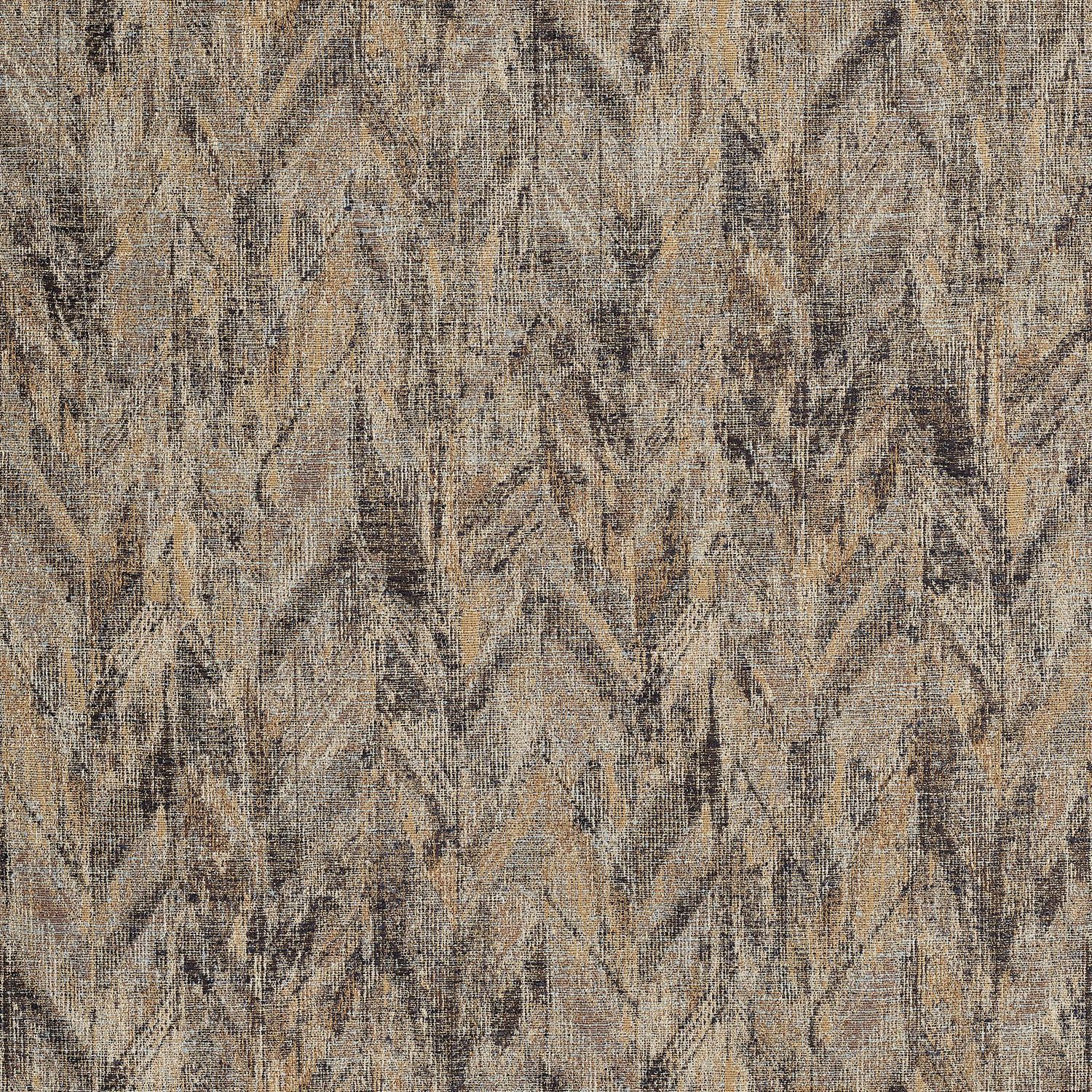 Strukturierte Jacquard-Textiltapete mit abstraktem Muster ARAPAHO - SABLE ENCRE braun mit beige