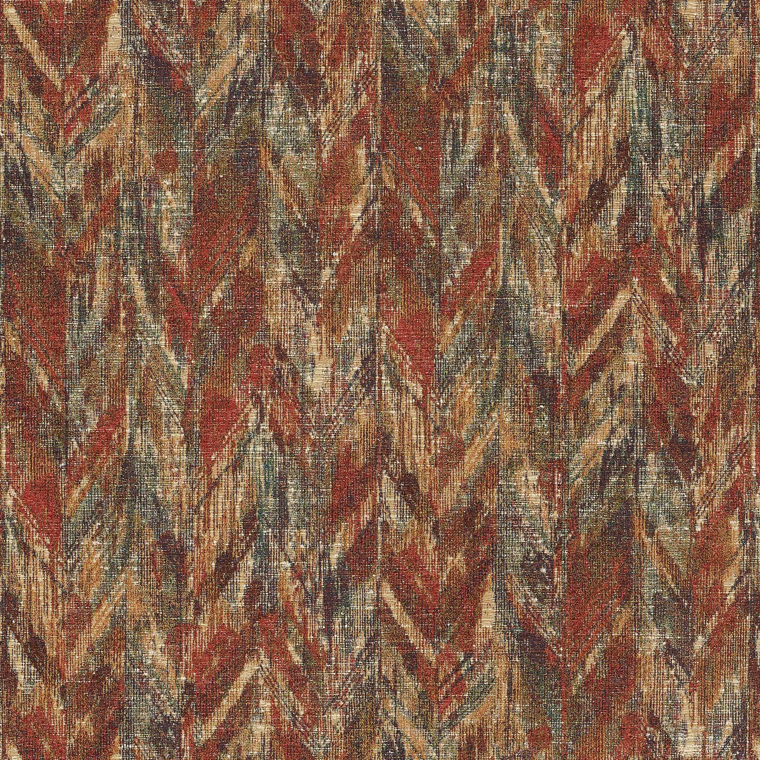 Strukturierte Jacquard-Textiltapete mit abstraktem Muster ARAPAHO - MULTICOULEURS mehrfarbig