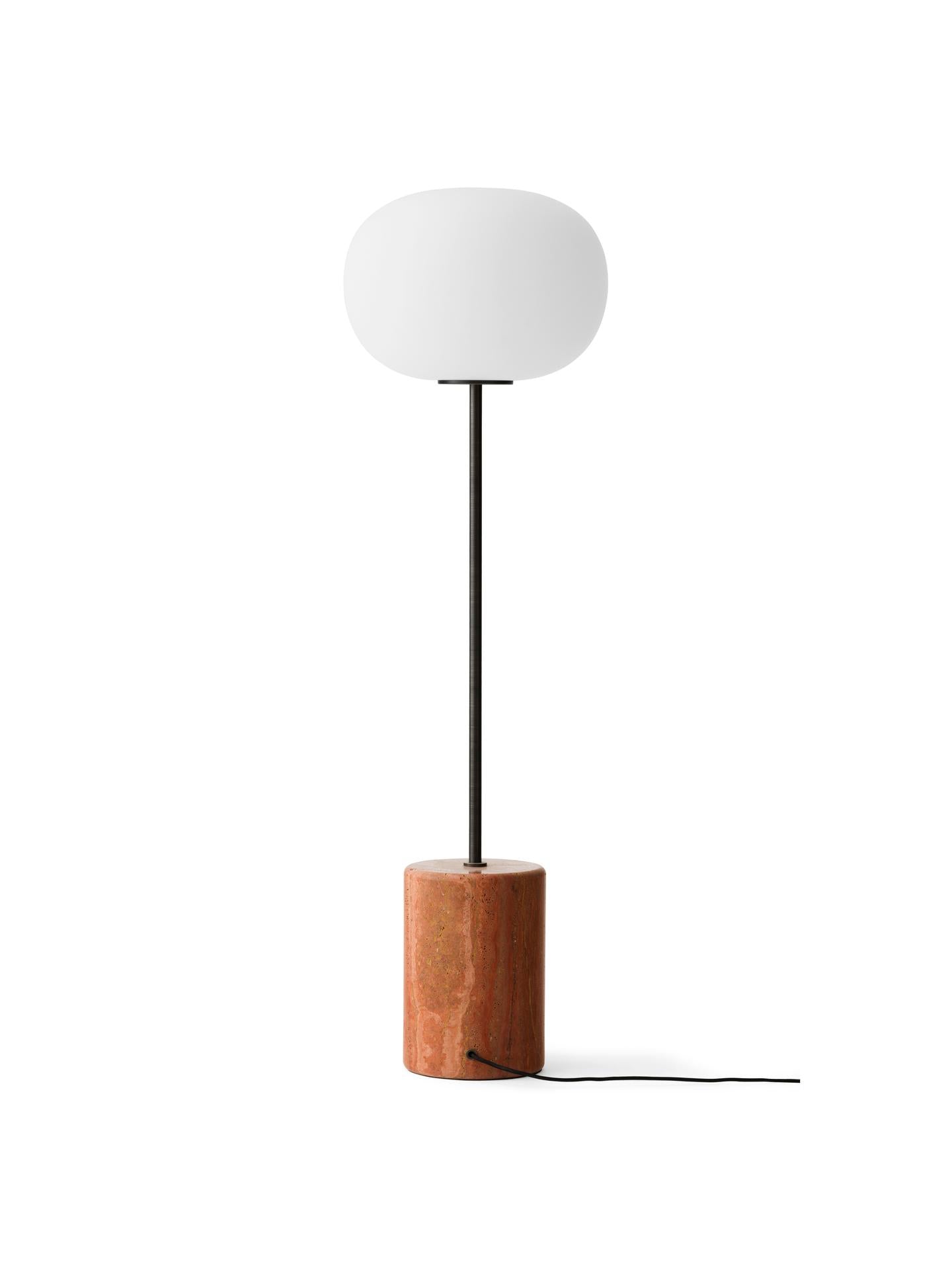 Stehlampe JWDA roter Travertin
