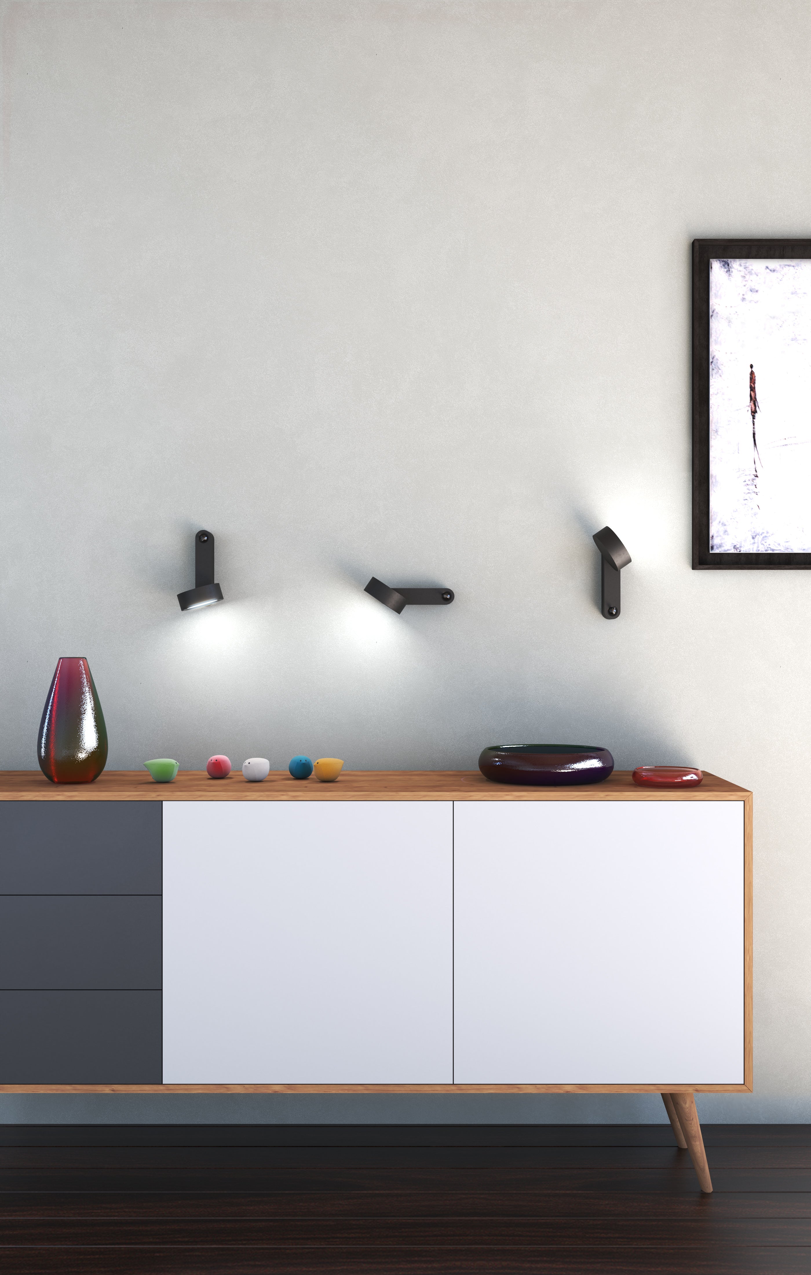 Lampa ścienna TOGGLE antracytowy – Martinelli Luce