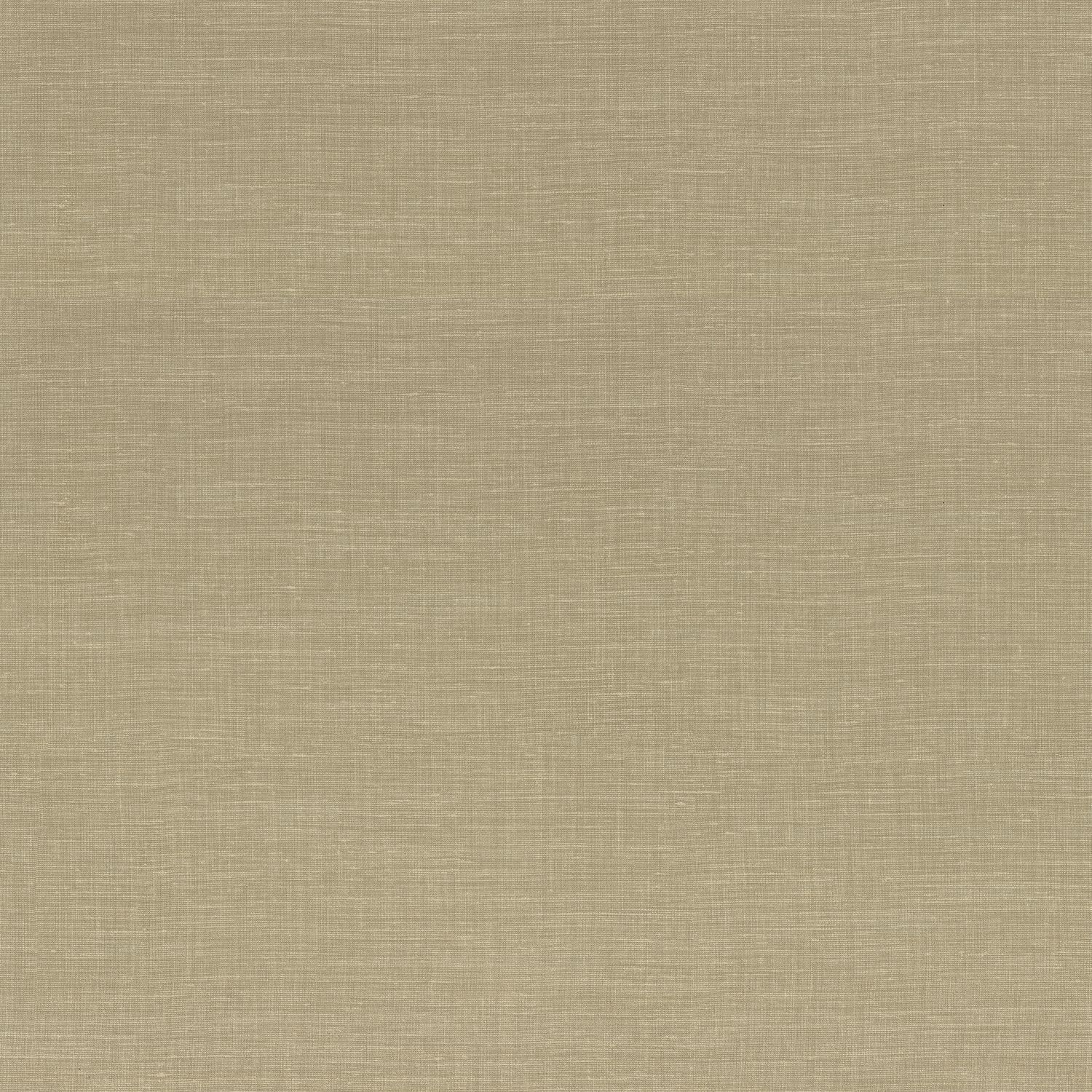 Structural wallpaper resembling linen canvas SHINOK - TILLEUL muted brown